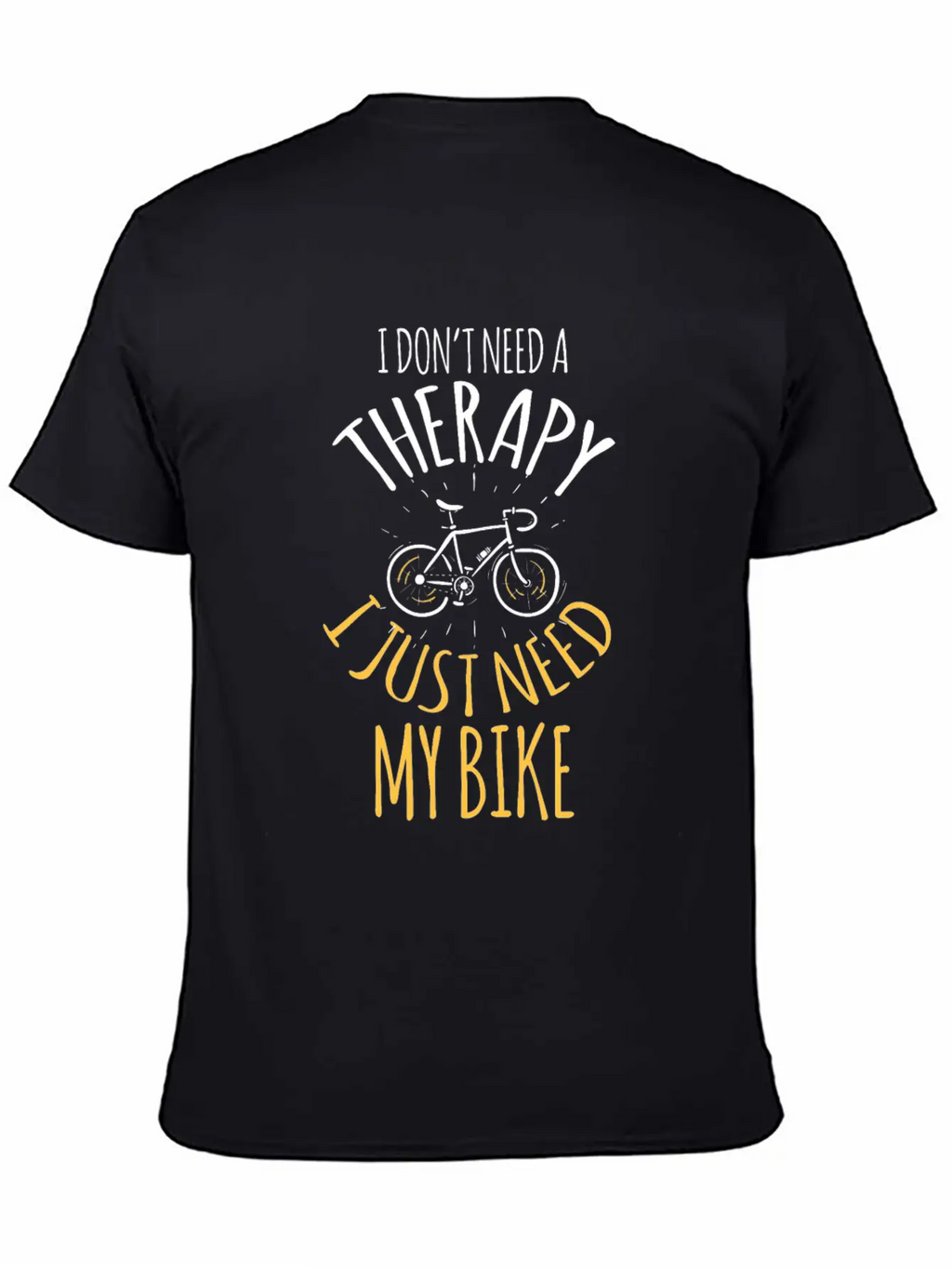 No Therapy But My Bike Cross Riding Sport Tempo In Breathable Graphic T-Shirt – Perfect For Casual Days