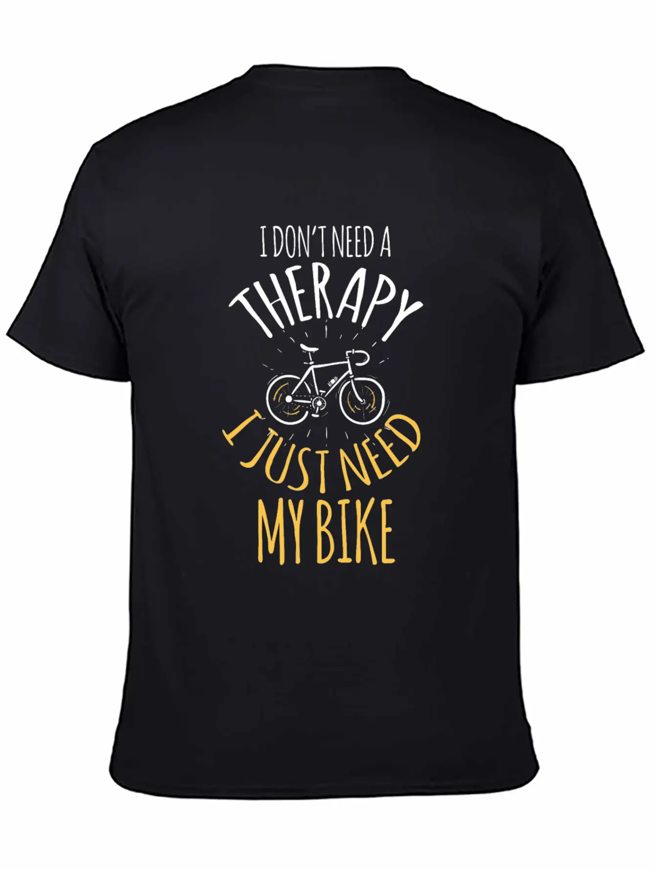 No Therapy But My Bike Cross Riding Sport Tempo In Breathable Graphic T-Shirt – Perfect For Casual Days