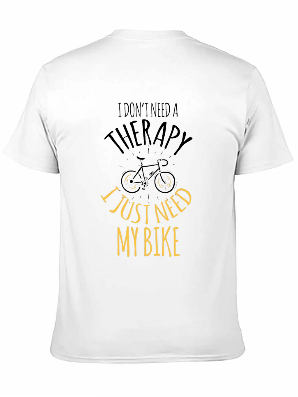 No Therapy But My Bike Cross Riding Sport Tempo In Breathable Graphic T-Shirt – Perfect For Casual Days