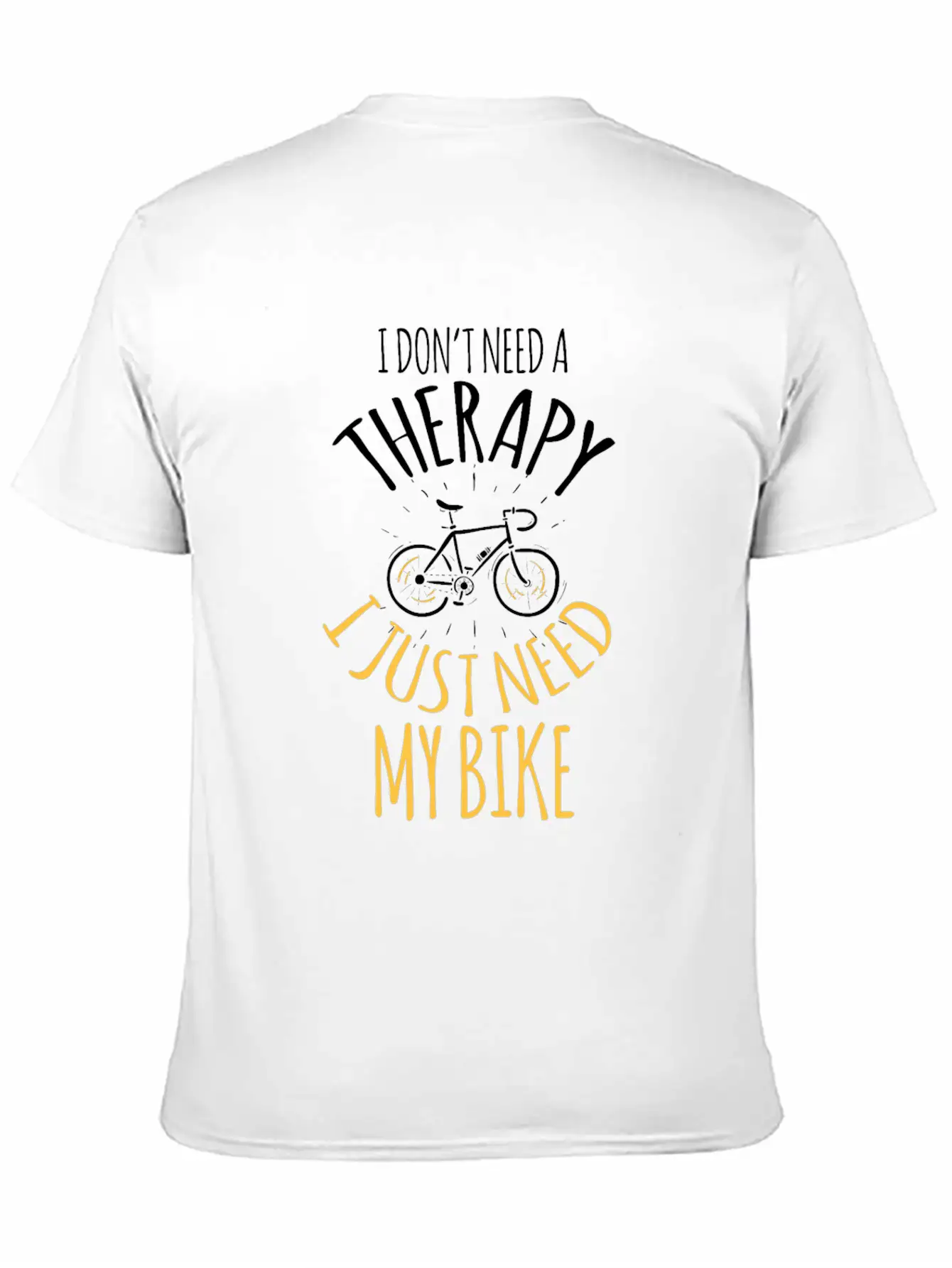 No Therapy But My Bike Cross Riding Sport Tempo In Breathable Graphic T-Shirt – Perfect For Casual Days