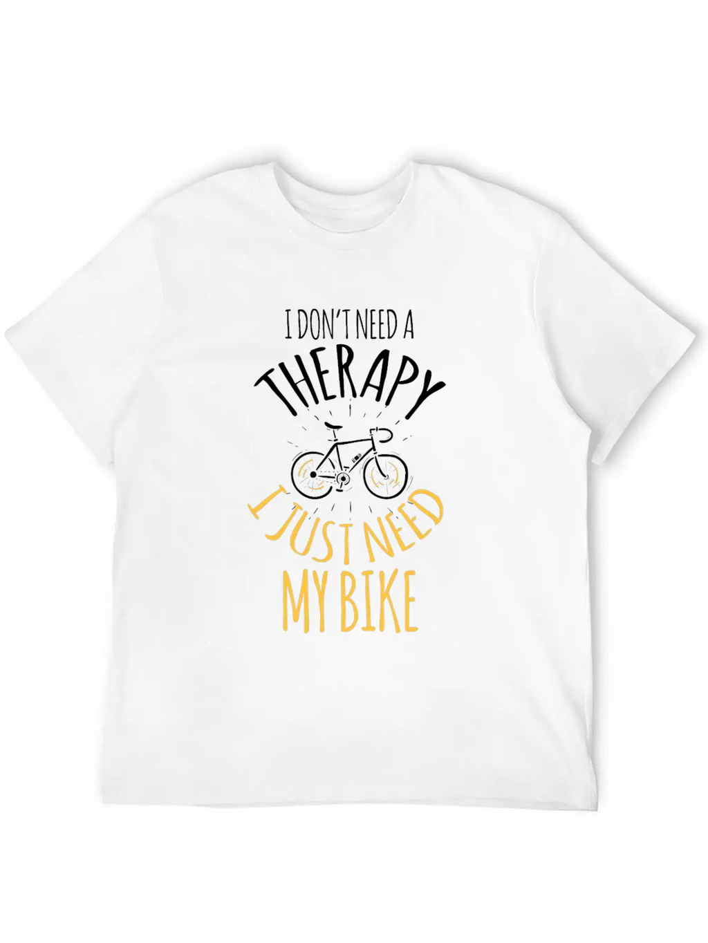 No Therapy But My Bike Cross Riding Sport Tempo In Breathable Graphic T-Shirt – Perfect For Casual Days