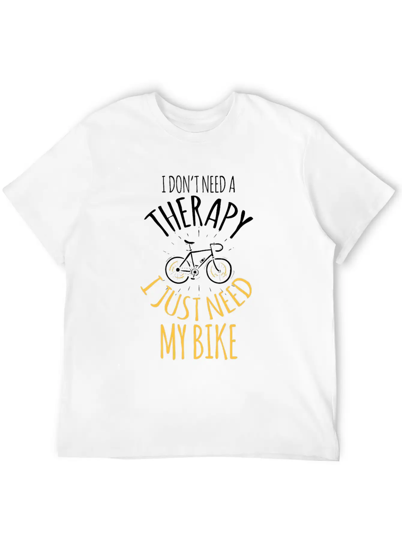 No Therapy But My Bike Cross Riding Sport Tempo In Breathable Graphic T-Shirt – Perfect For Casual Days
