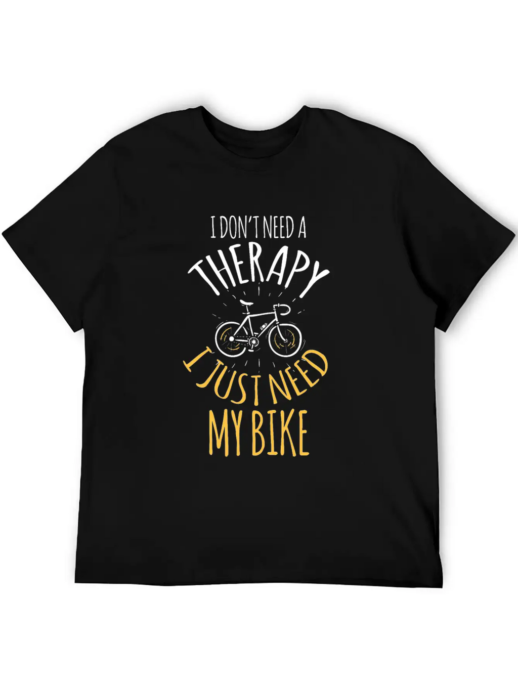 No Therapy But My Bike Cross Riding Sport Tempo In Breathable Graphic T-Shirt – Perfect For Casual Days