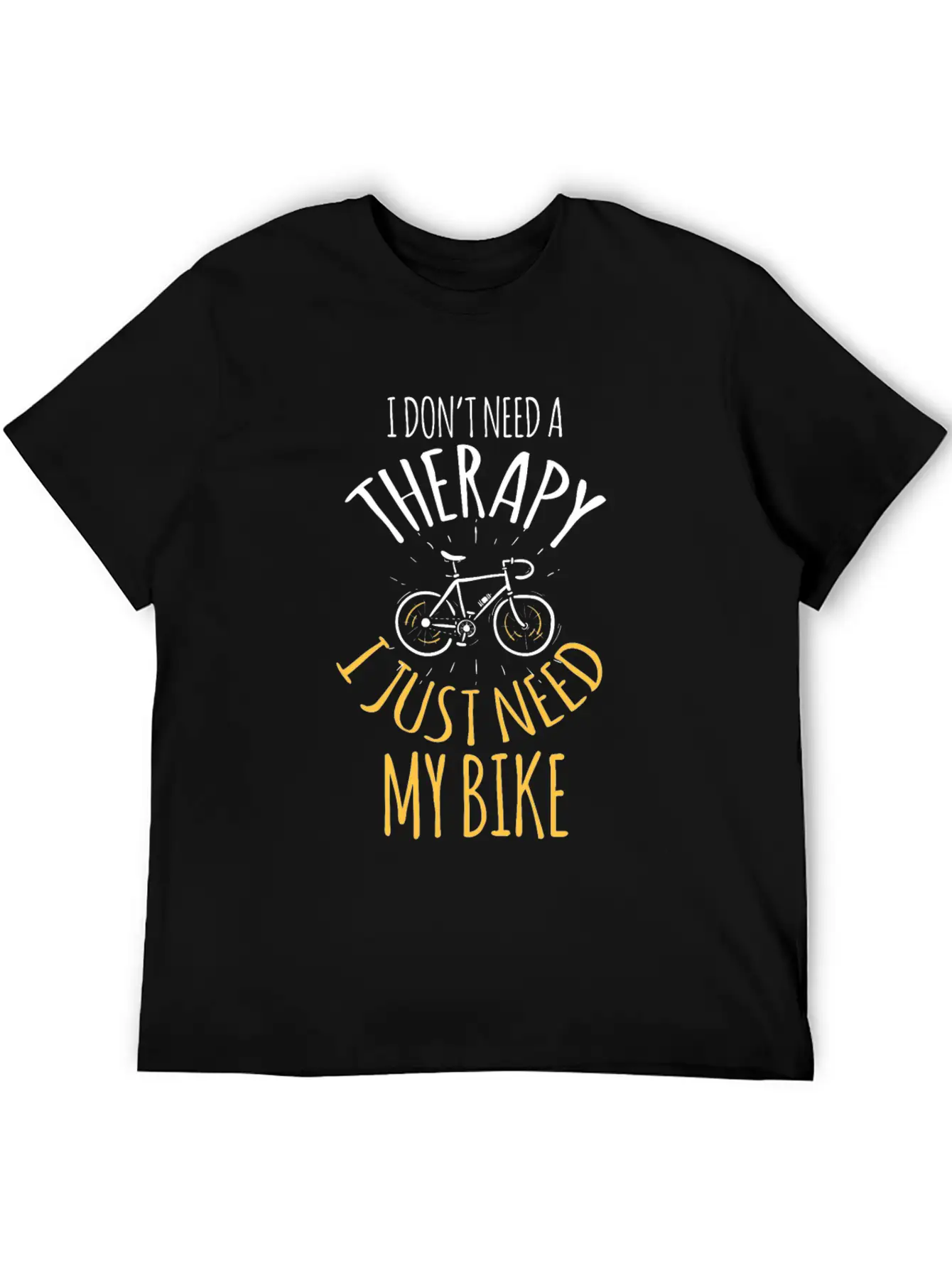 No Therapy But My Bike Cross Riding Sport Tempo In Breathable Graphic T-Shirt – Perfect For Casual Days