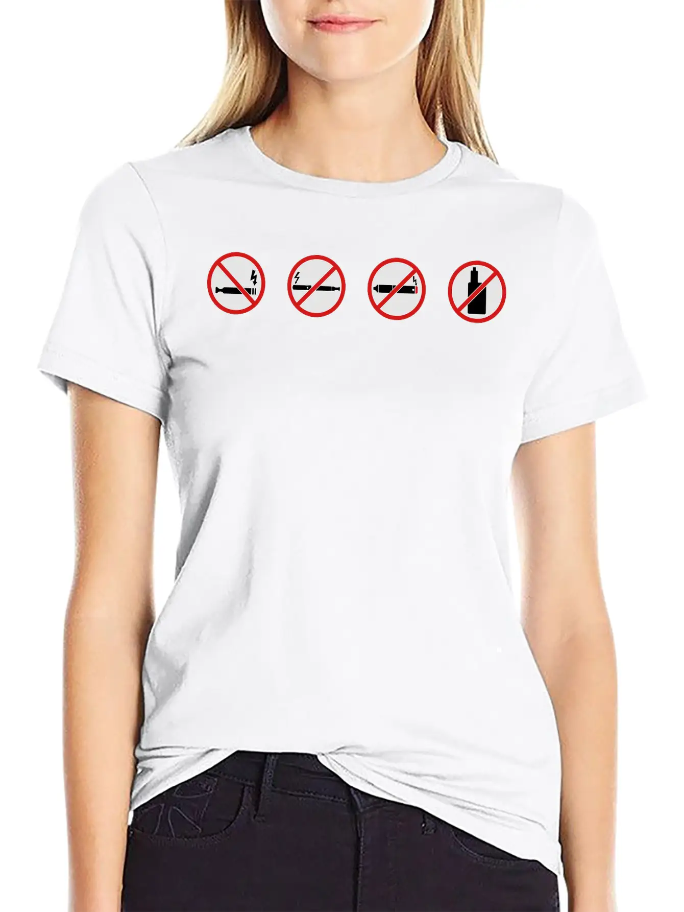 No Vaping Sign By Rones Classic Cotton Tee – Unisex Comfort For Any Season