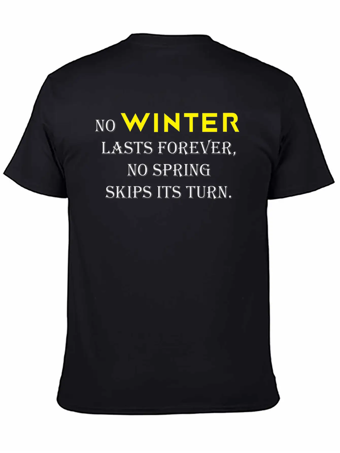 NO WINTER Timeless Short Sleeve Tee – Comfy And Minimalist Design