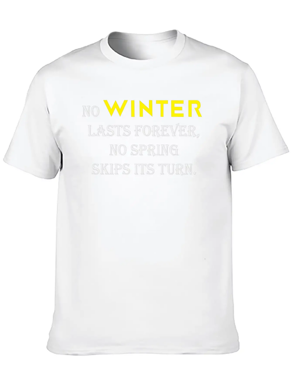 NO WINTER Timeless Short Sleeve Tee – Comfy And Minimalist Design