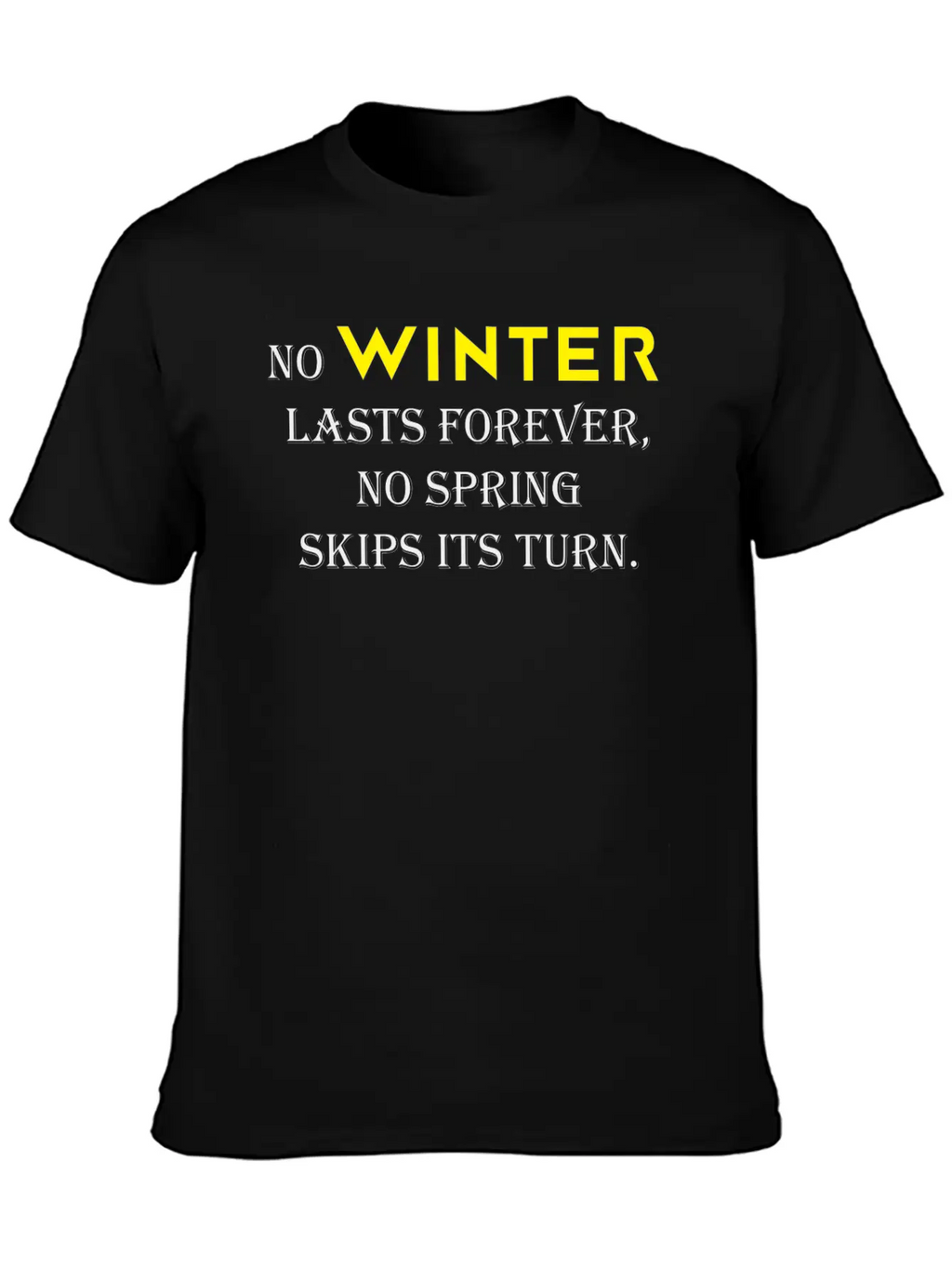 NO WINTER Timeless Short Sleeve Tee – Comfy And Minimalist Design