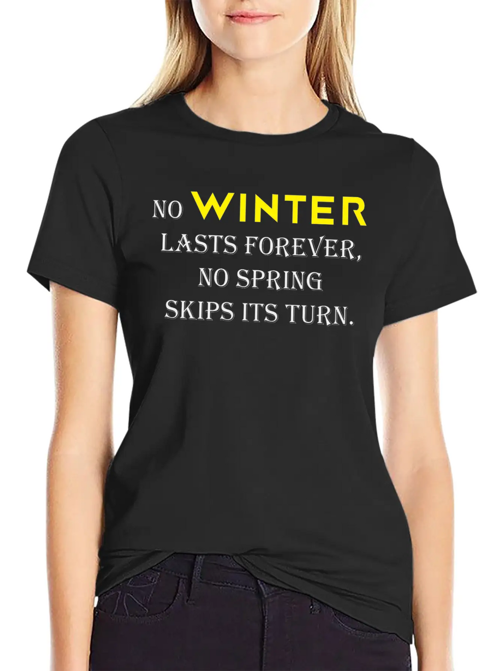 NO WINTER Timeless Short Sleeve Tee – Comfy And Minimalist Design