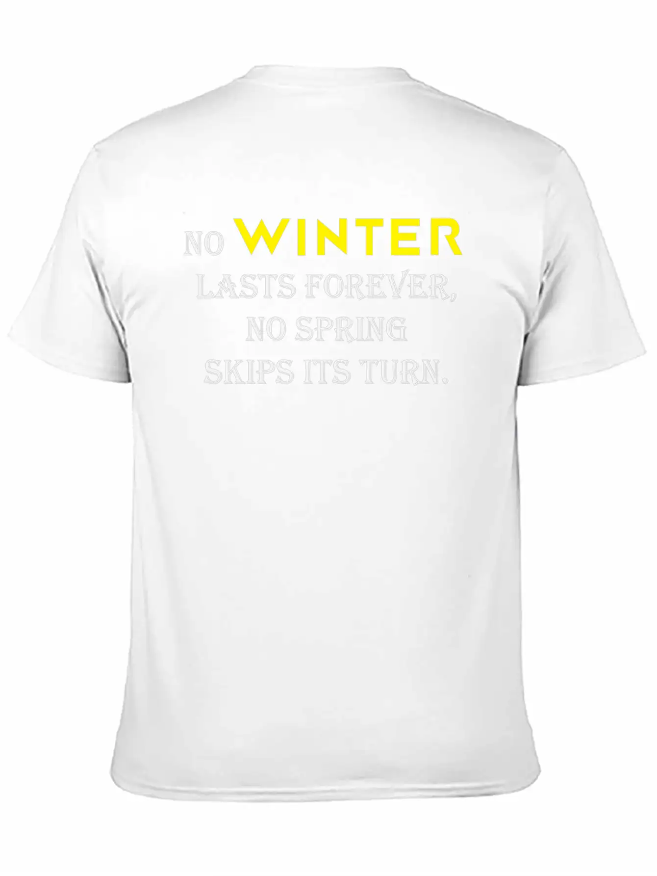 NO WINTER Timeless Short Sleeve Tee – Comfy And Minimalist Design