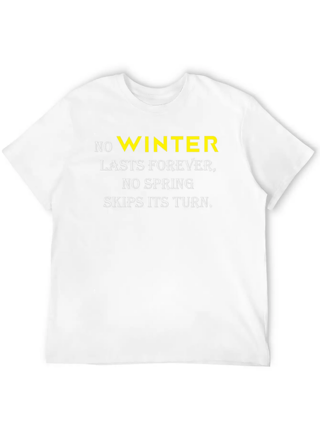 NO WINTER Timeless Short Sleeve Tee – Comfy And Minimalist Design