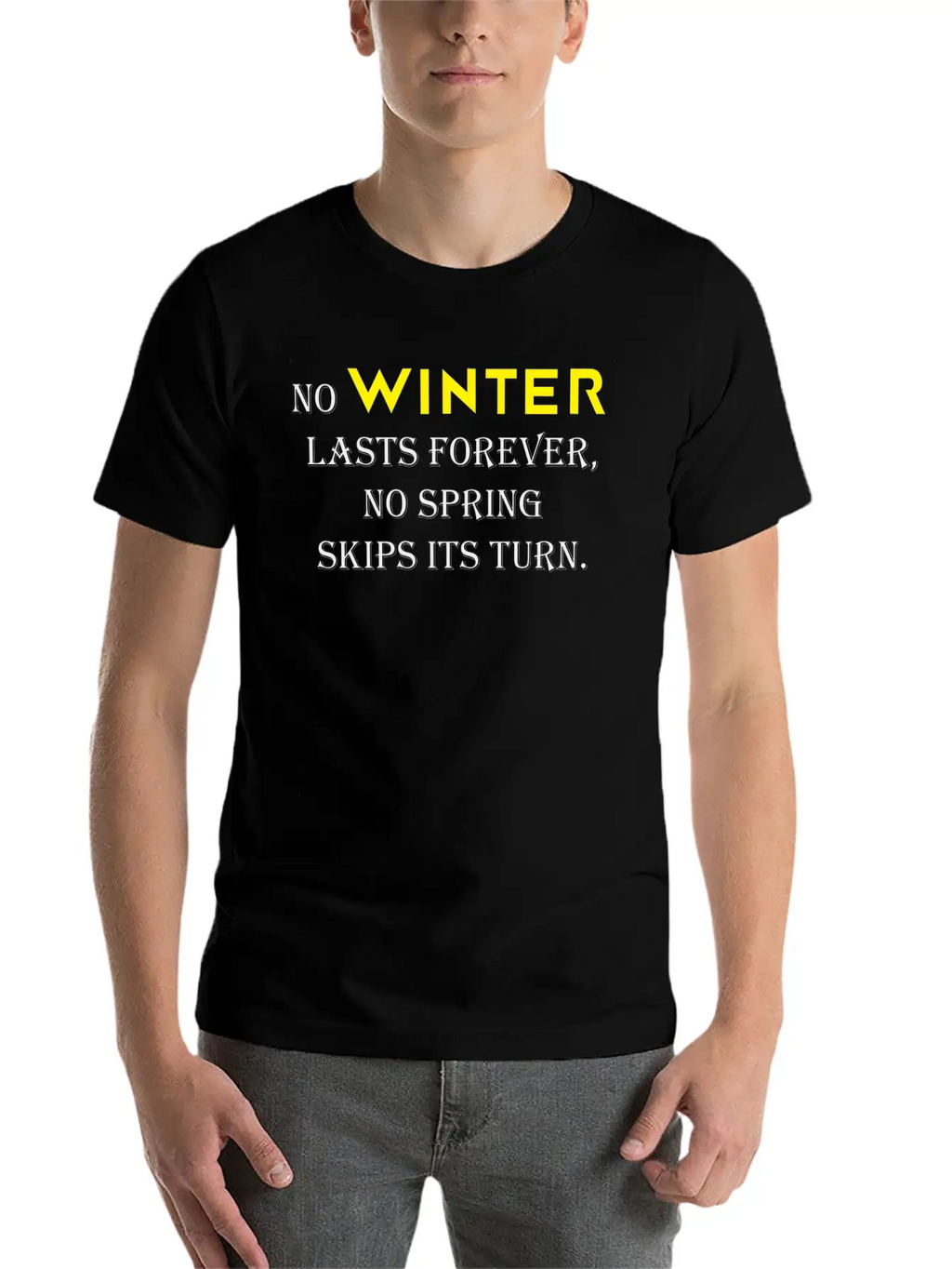 NO WINTER Timeless Short Sleeve Tee – Comfy And Minimalist Design