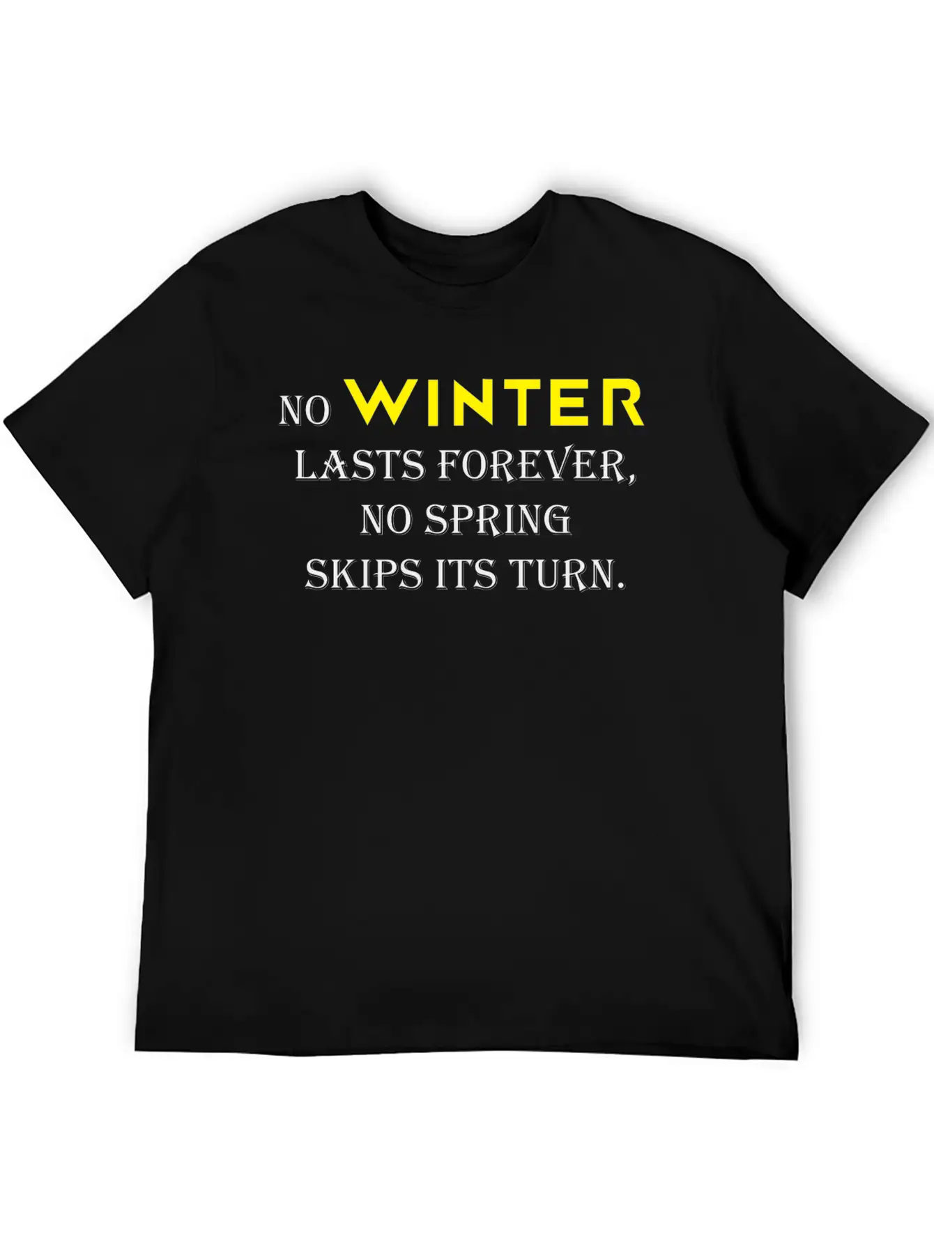 NO WINTER Timeless Short Sleeve Tee – Comfy And Minimalist Design