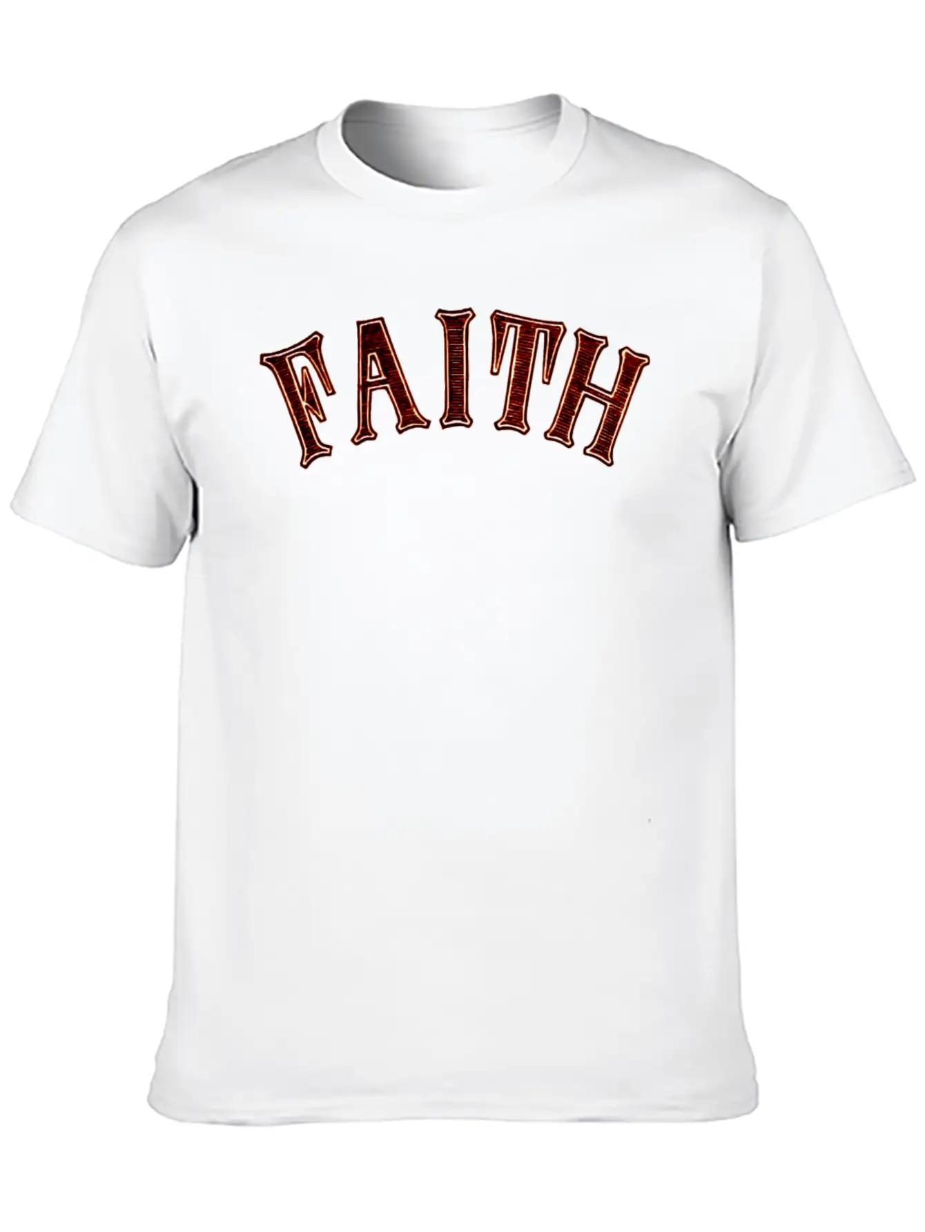 Noble Characteristic Typography Faith Breathable Graphic T-Shirt – Perfect For Casual Days