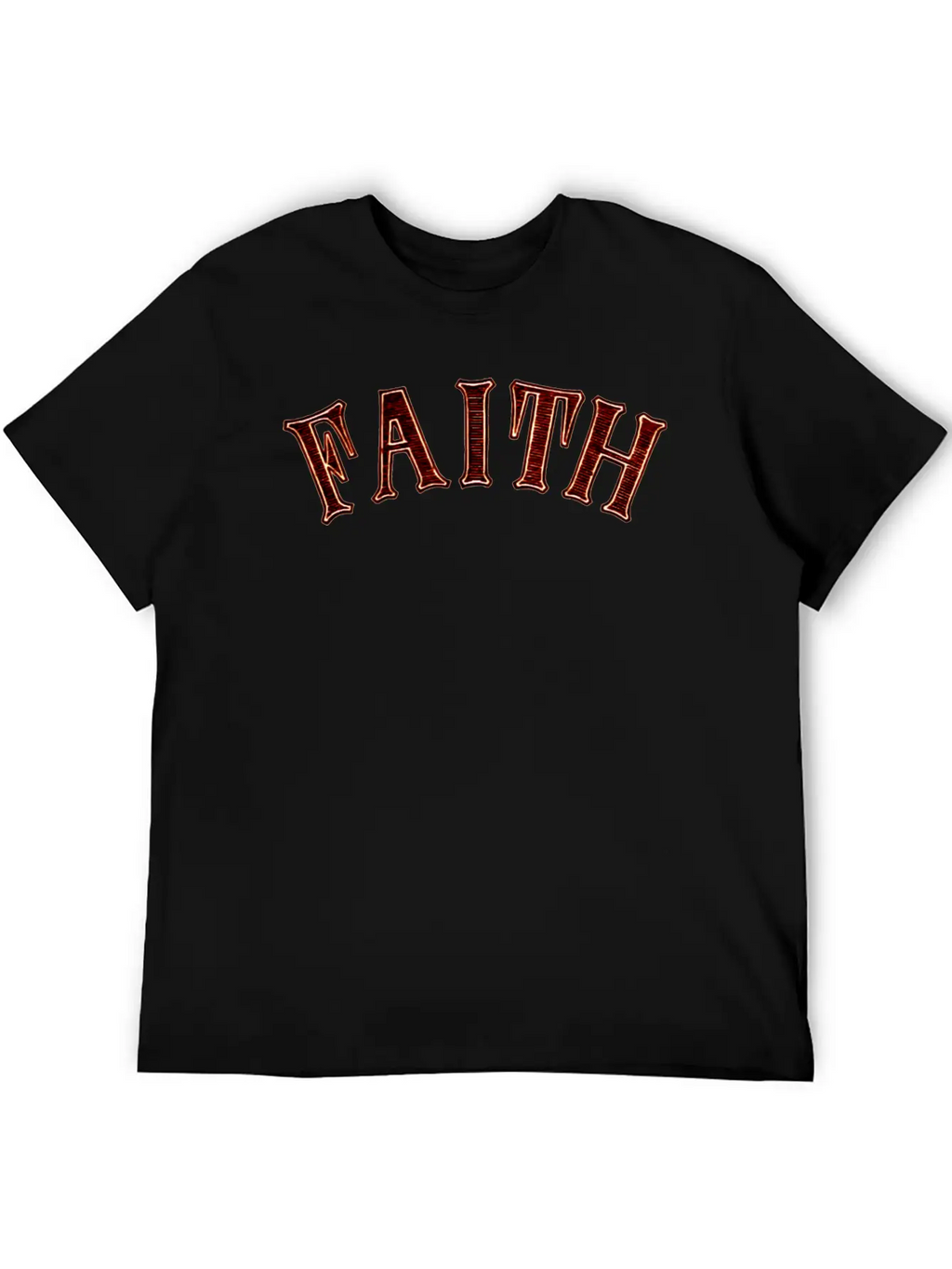 Noble Characteristic Typography Faith Breathable Graphic T-Shirt – Perfect For Casual Days