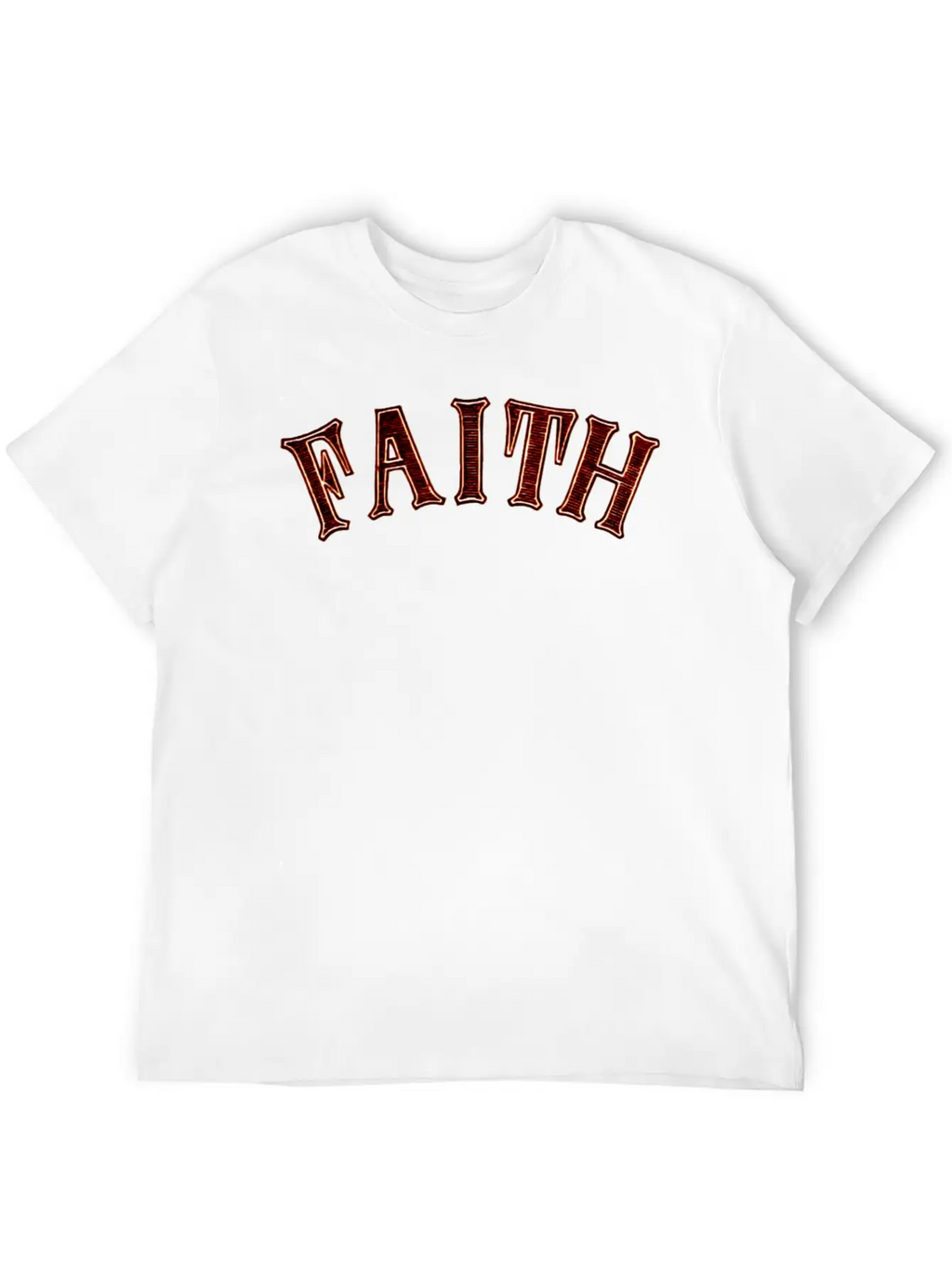 Noble Characteristic Typography Faith Breathable Graphic T-Shirt – Perfect For Casual Days