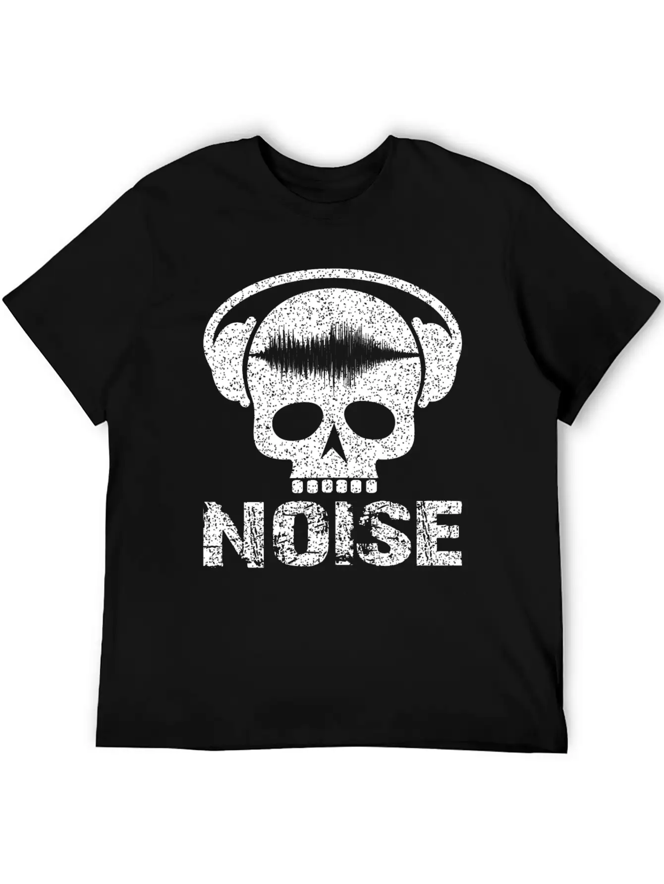 Noise Skull With Headset Unisex Casual T-Shirt – Clean Design For Daily Comfort