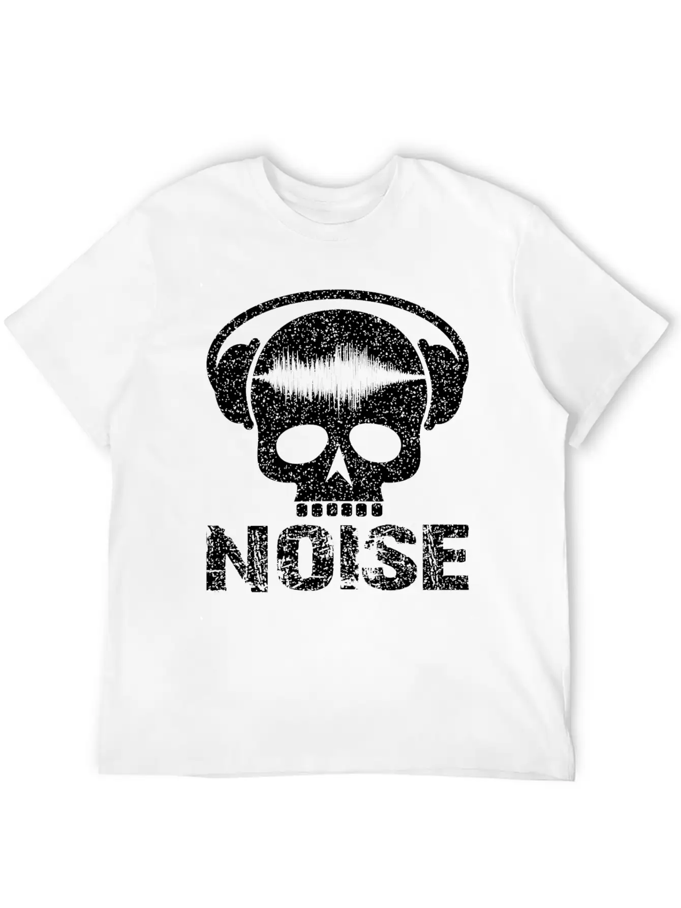 Noise Skull With Headset Unisex Casual T-Shirt – Clean Design For Daily Comfort