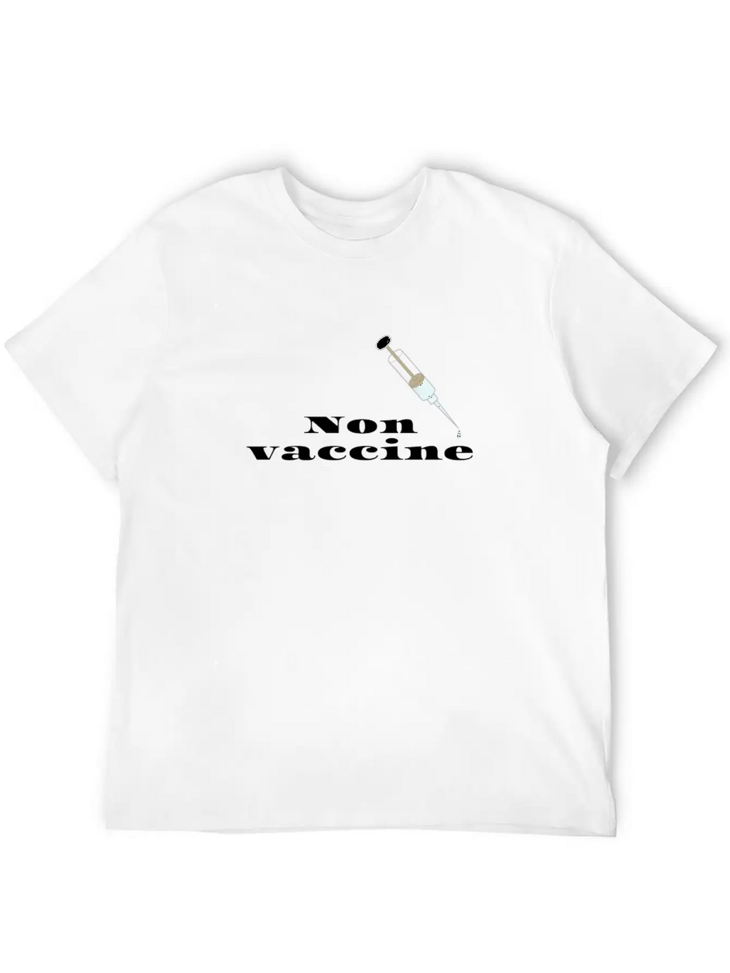 Non Vaccine Breathable Soft Cotton T-Shirt – Timeless Casual Look
