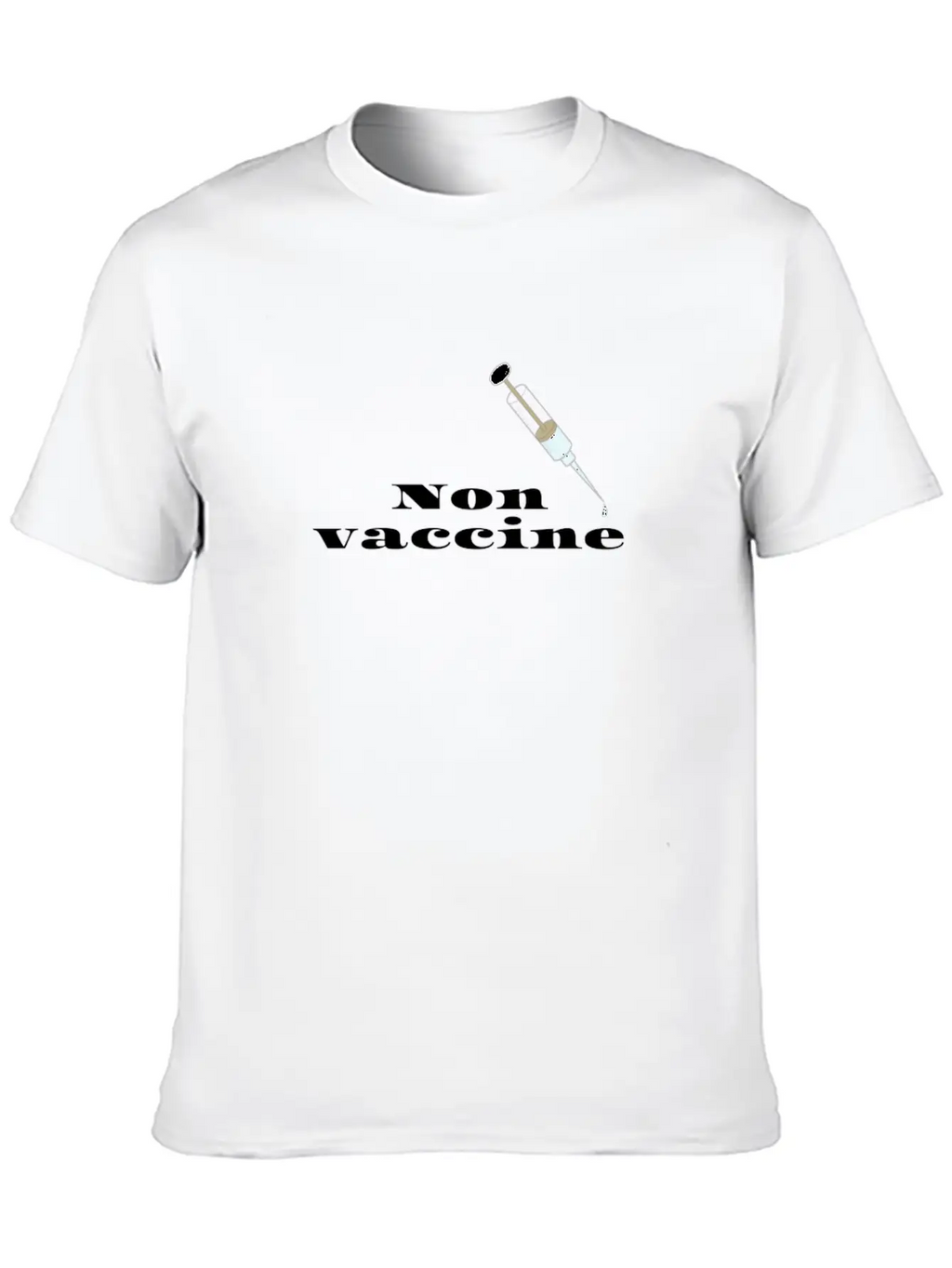 Non Vaccine Breathable Soft Cotton T-Shirt – Timeless Casual Look