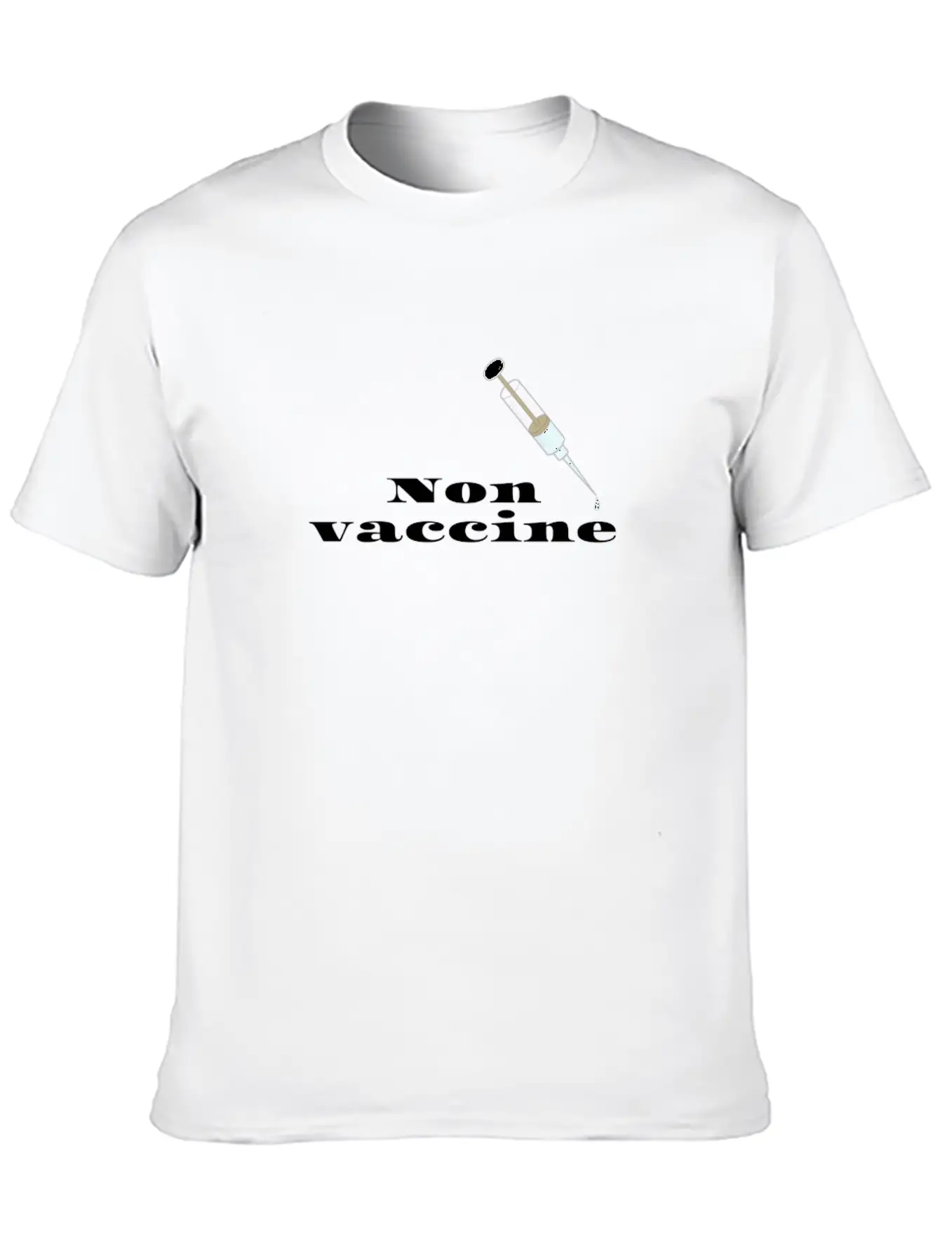Non Vaccine Breathable Soft Cotton T-Shirt – Timeless Casual Look