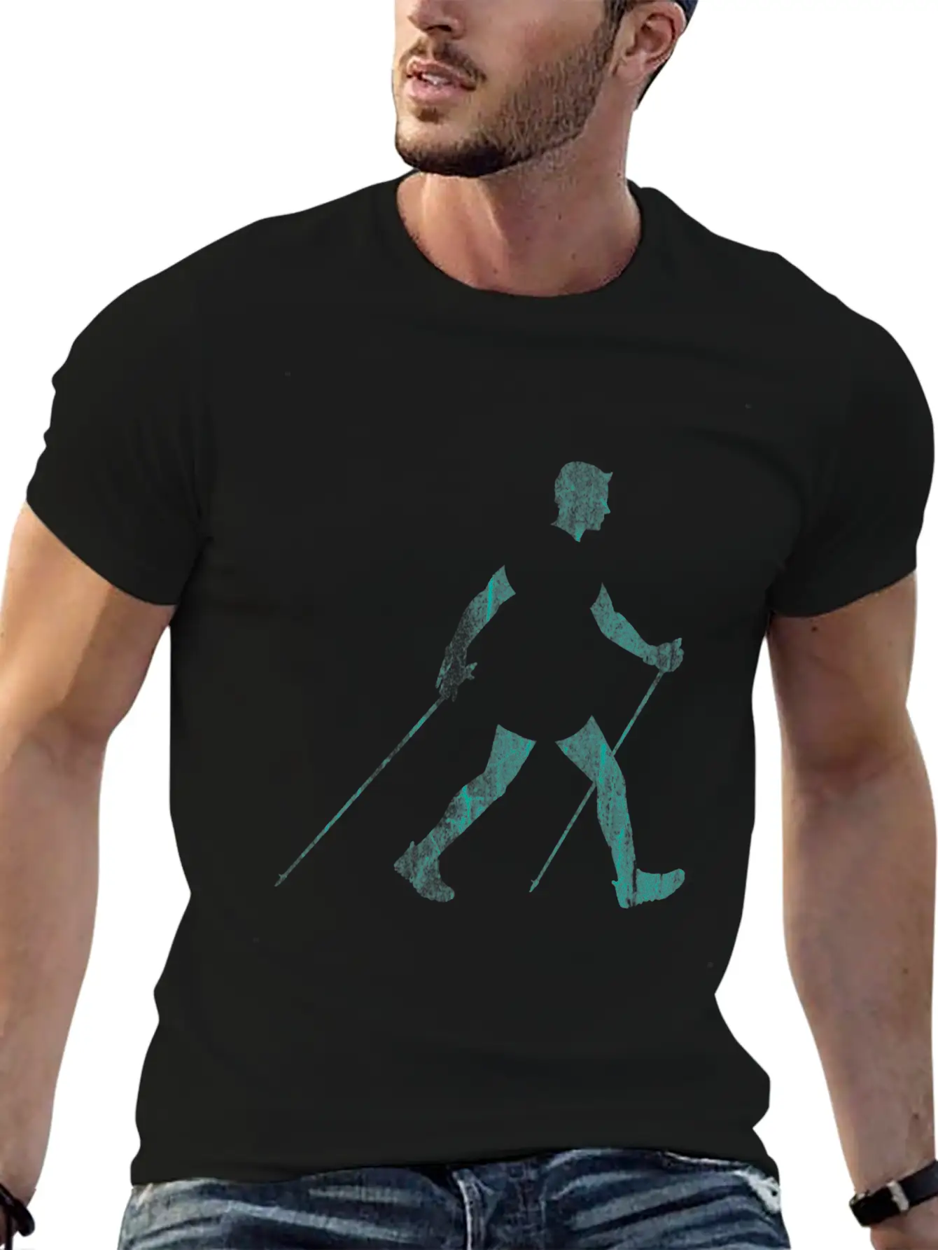Nordic Walking Athlete Essential Cotton Tee For Daily Outfits – Unisex Style