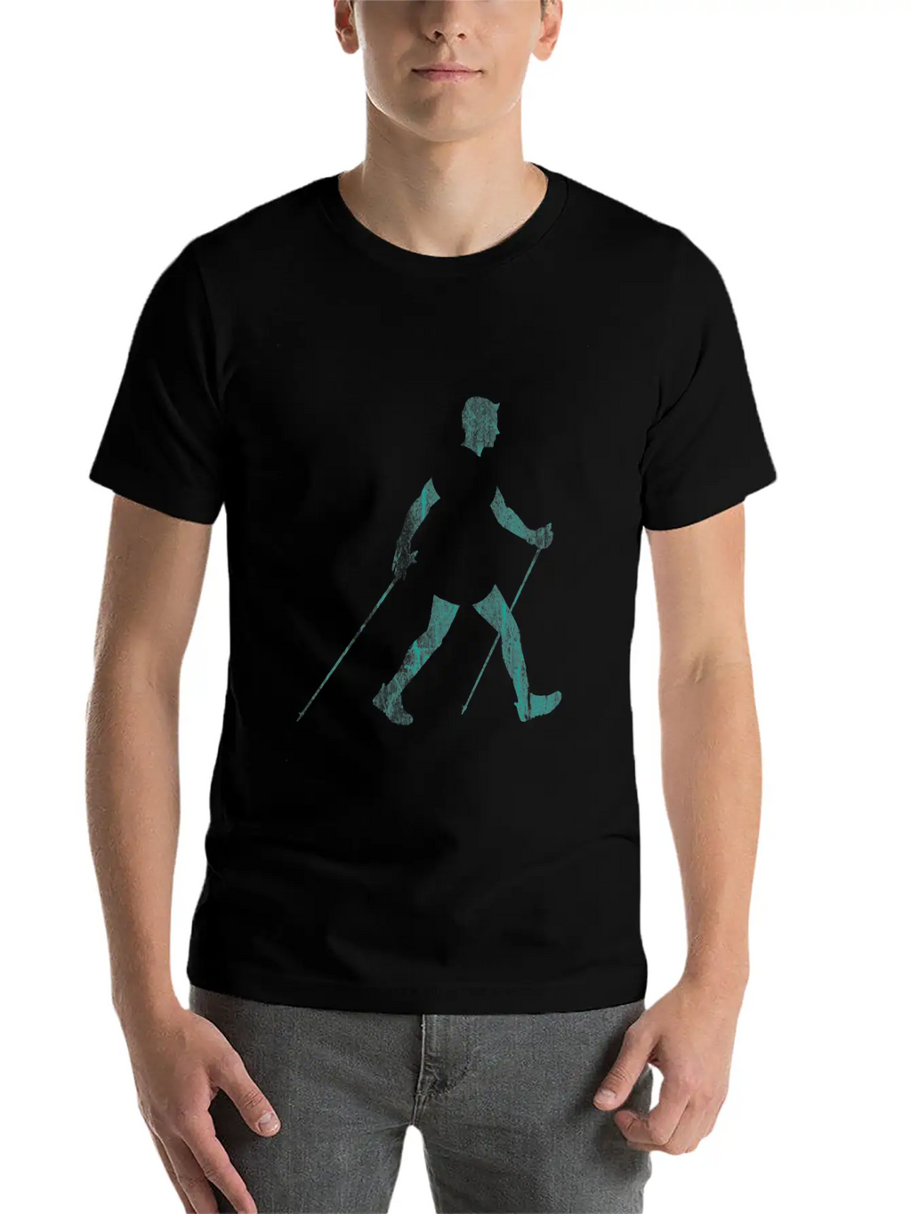 Nordic Walking Athlete Essential Cotton Tee For Daily Outfits – Unisex Style