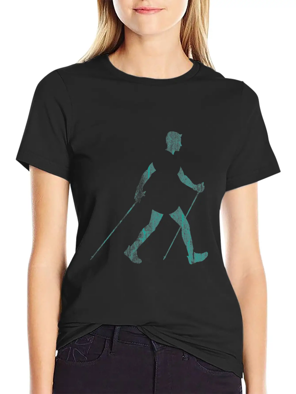 Nordic Walking Athlete Essential Cotton Tee For Daily Outfits – Unisex Style