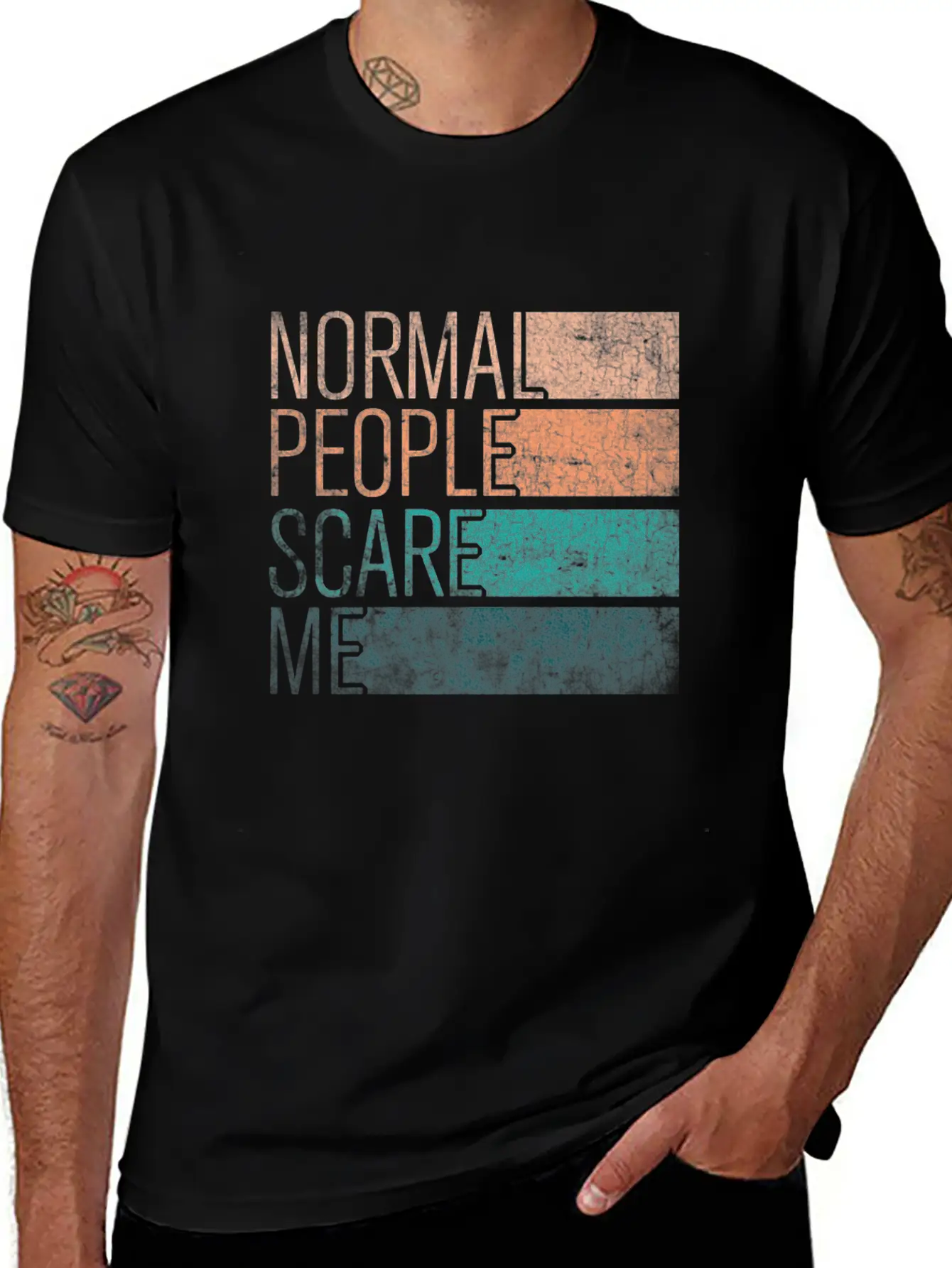 Normal People Scare Me Basic Graphic T-Shirt – Daily Comfort In Soft Cotton