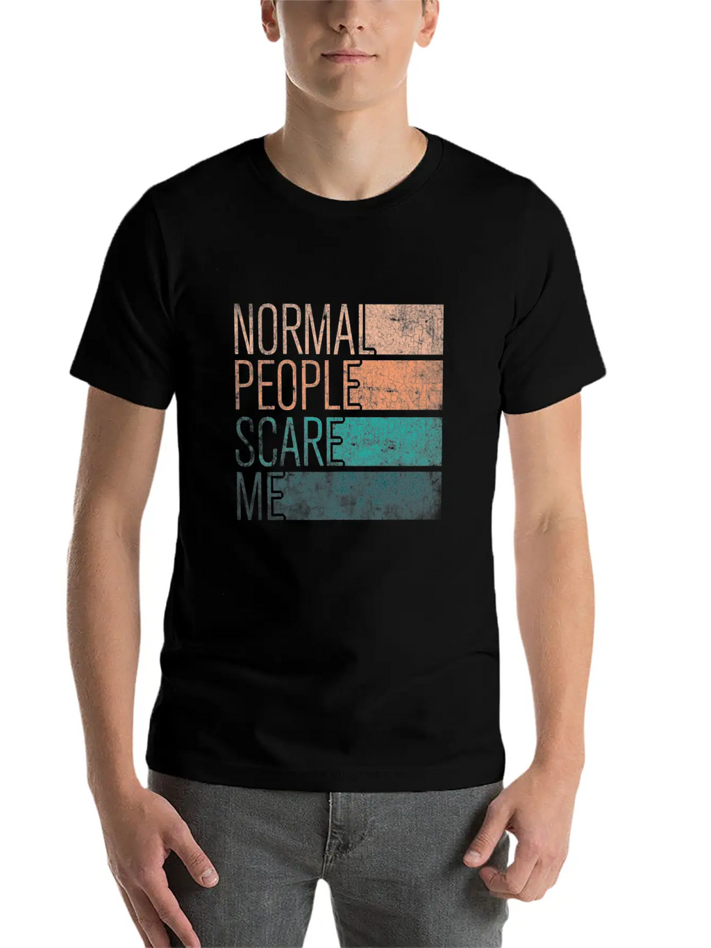 Normal People Scare Me Basic Graphic T-Shirt – Daily Comfort In Soft Cotton