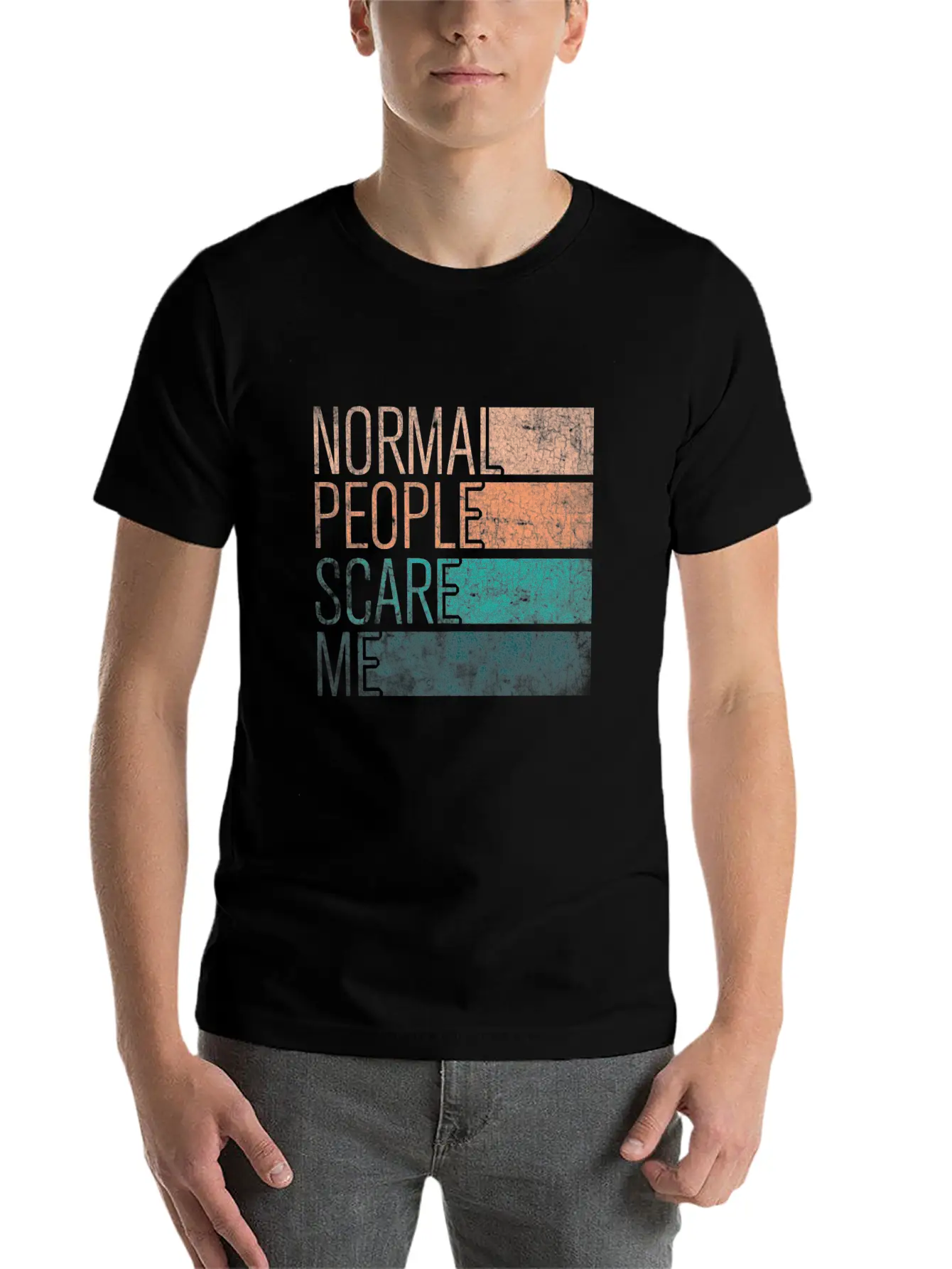 Normal People Scare Me Basic Graphic T-Shirt – Daily Comfort In Soft Cotton