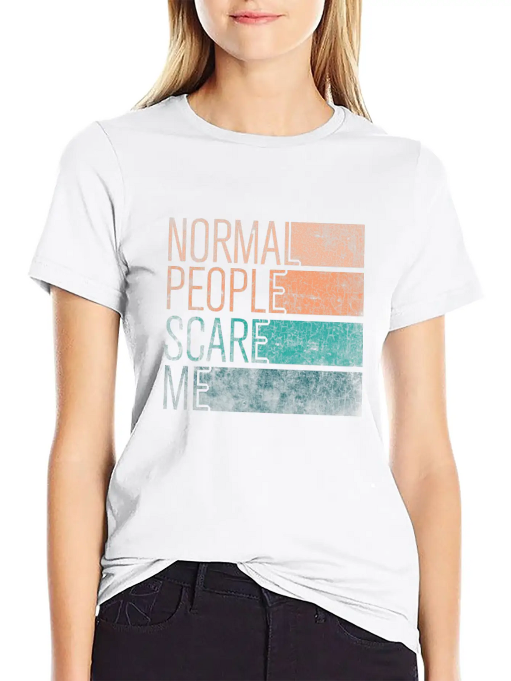 Normal People Scare Me Basic Graphic T-Shirt – Daily Comfort In Soft Cotton