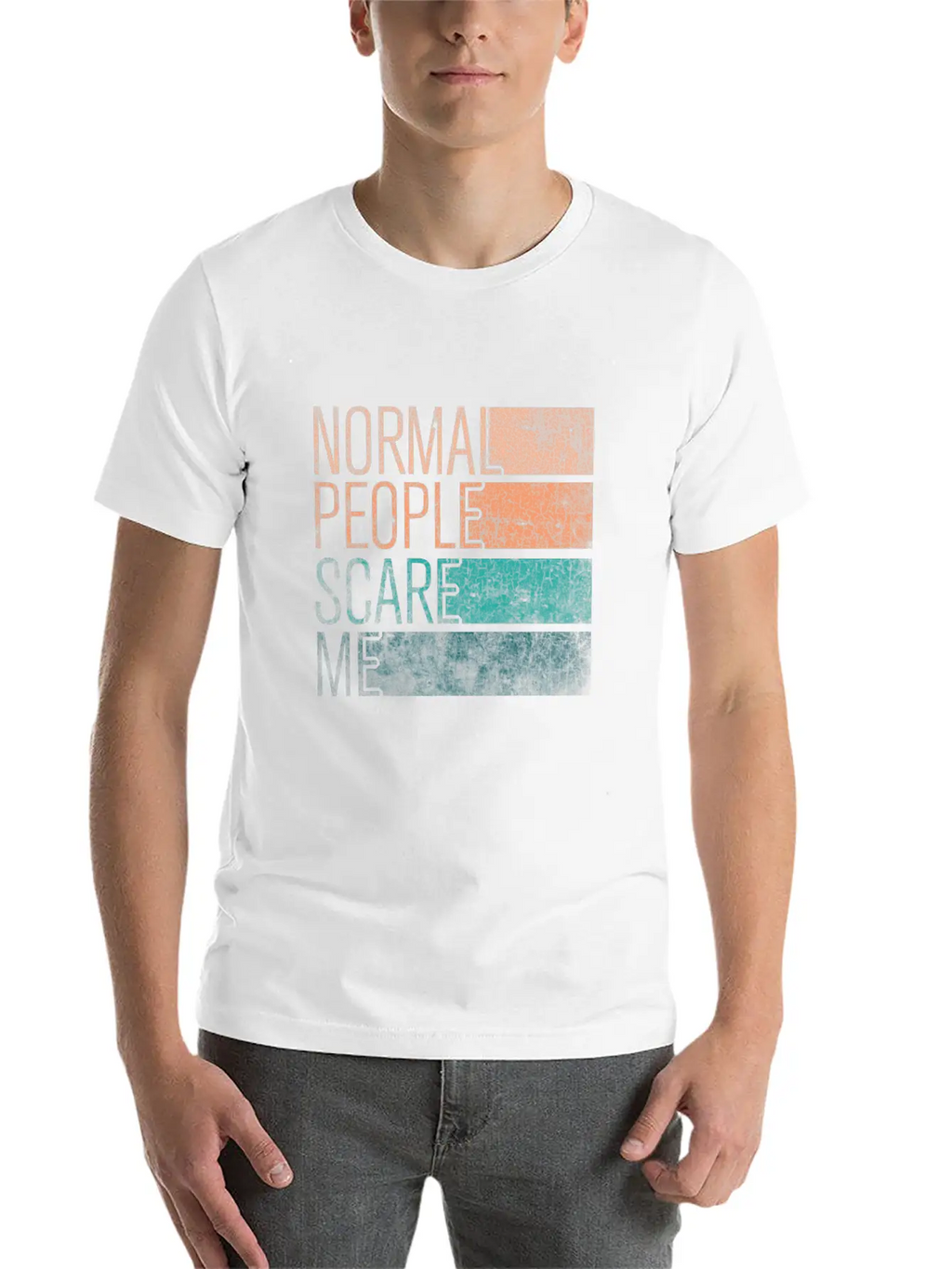 Normal People Scare Me Basic Graphic T-Shirt – Daily Comfort In Soft Cotton