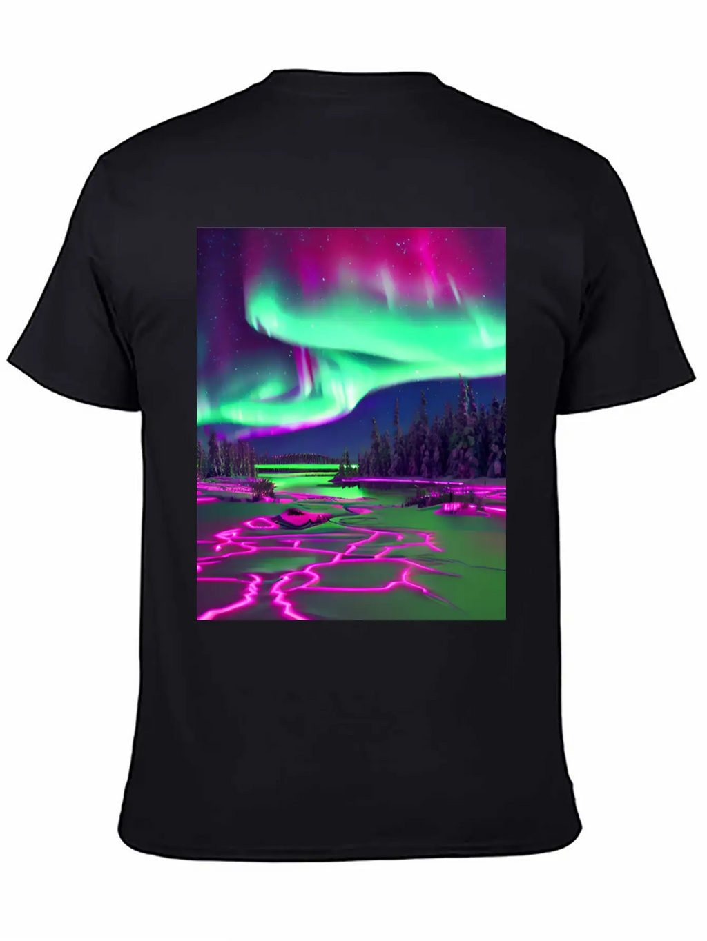 Northern Lights Breathable Soft Cotton T-Shirt – Timeless Casual Look