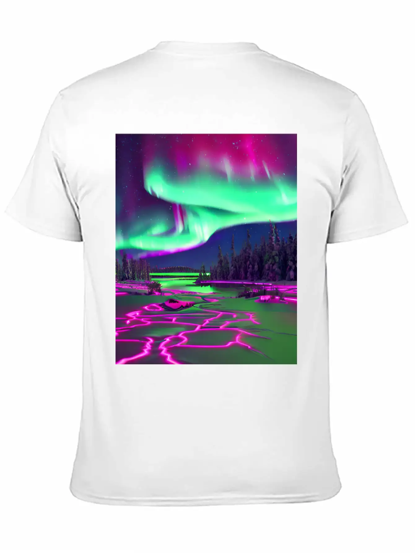 Northern Lights Breathable Soft Cotton T-Shirt – Timeless Casual Look