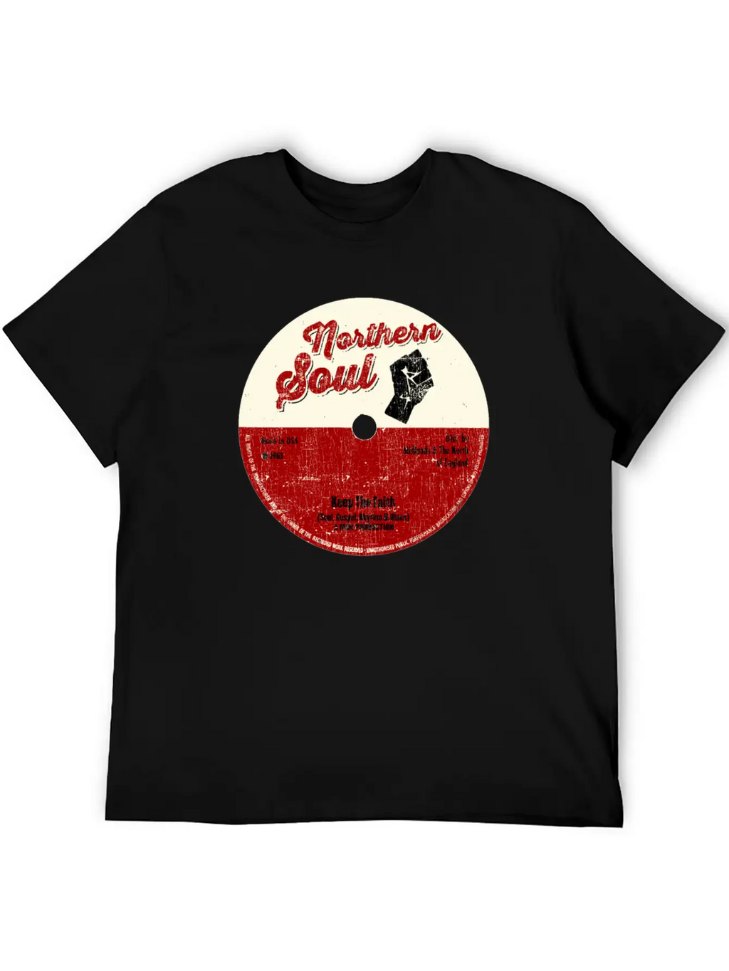 Northern Soul Design - Keep The Faith Tee - Mod Classic Cotton Tee – Unisex Comfort For Any Season