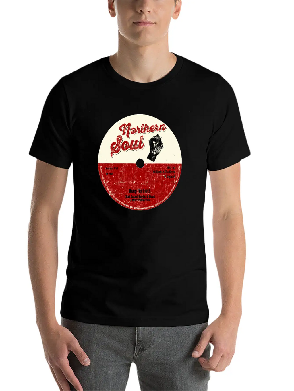 Northern Soul Design - Keep The Faith Tee - Mod Classic Cotton Tee – Unisex Comfort For Any Season