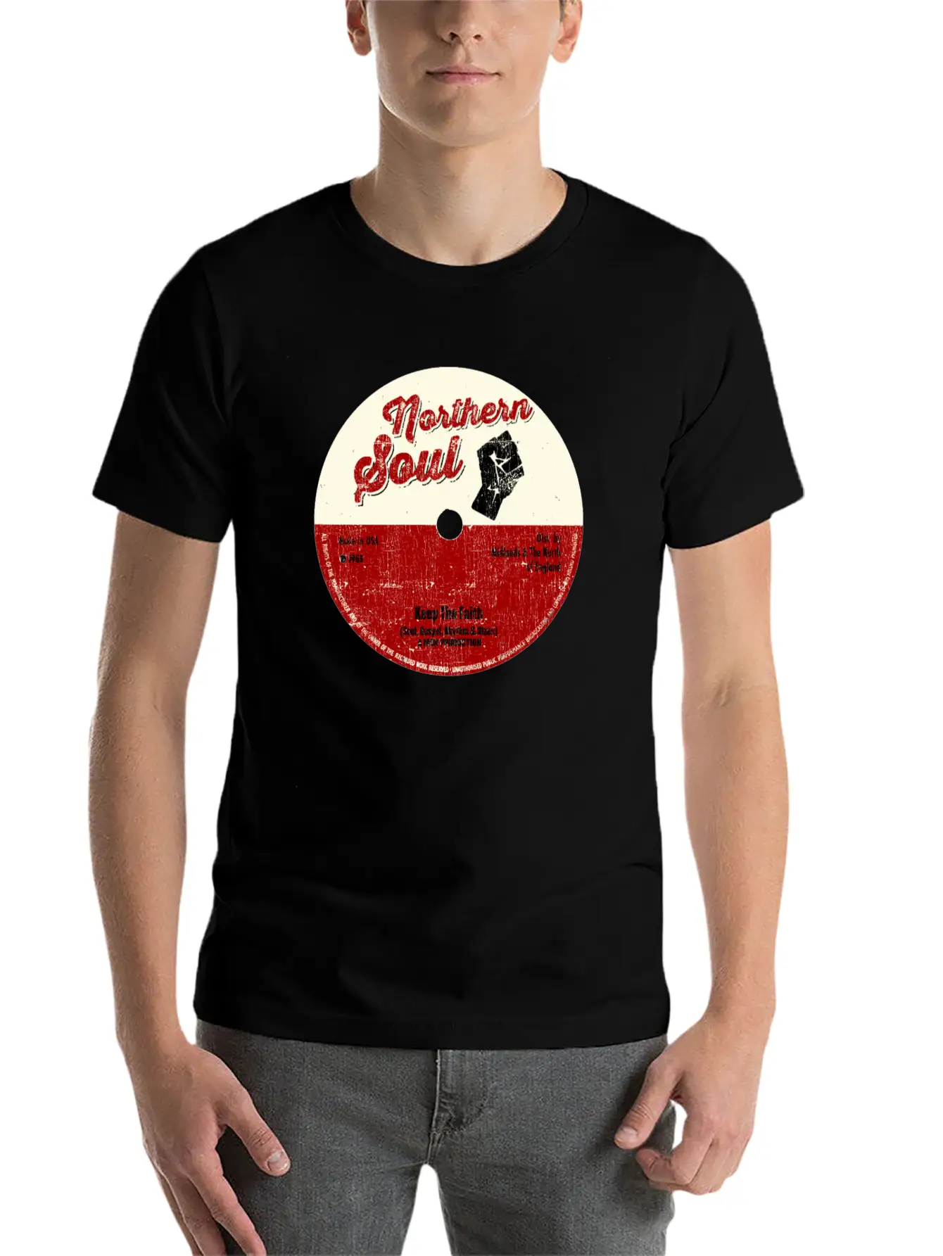 Northern Soul Design - Keep The Faith Tee - Mod Classic Cotton Tee – Unisex Comfort For Any Season