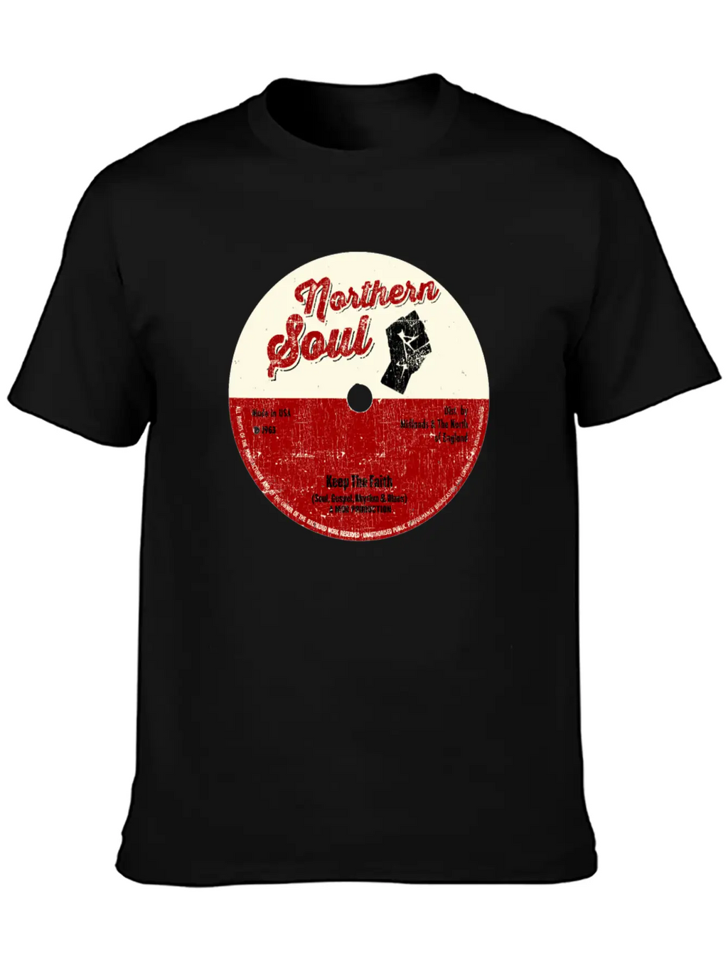 Northern Soul Design - Keep The Faith Tee - Mod Classic Cotton Tee – Unisex Comfort For Any Season