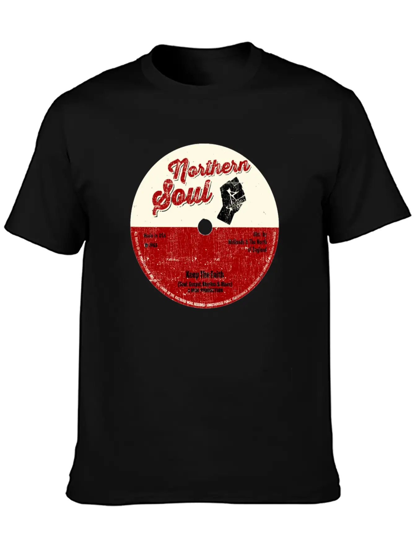 Northern Soul Design - Keep The Faith Tee - Mod Classic Cotton Tee – Unisex Comfort For Any Season
