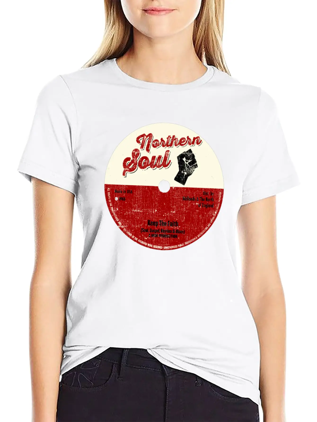 Northern Soul Design - Keep The Faith Tee - Mod Classic Cotton Tee – Unisex Comfort For Any Season