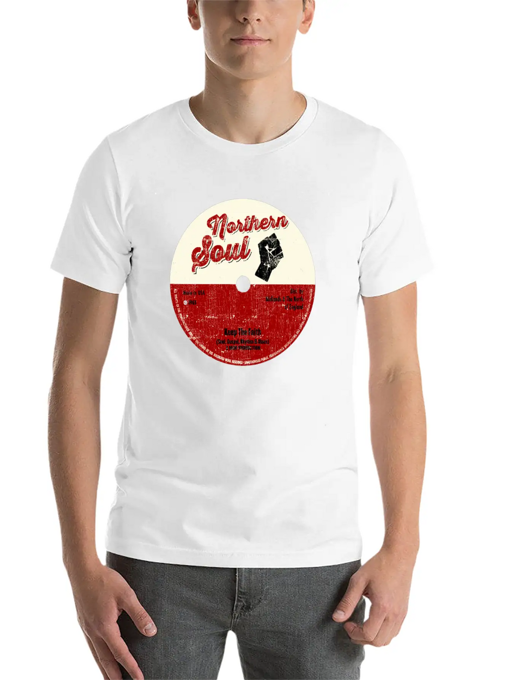 Northern Soul Design - Keep The Faith Tee - Mod Classic Cotton Tee – Unisex Comfort For Any Season