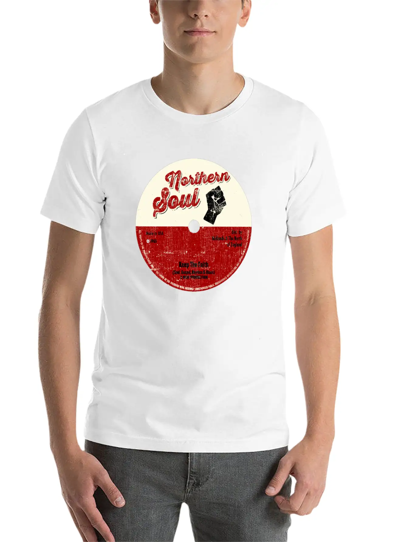 Northern Soul Design - Keep The Faith Tee - Mod Classic Cotton Tee – Unisex Comfort For Any Season