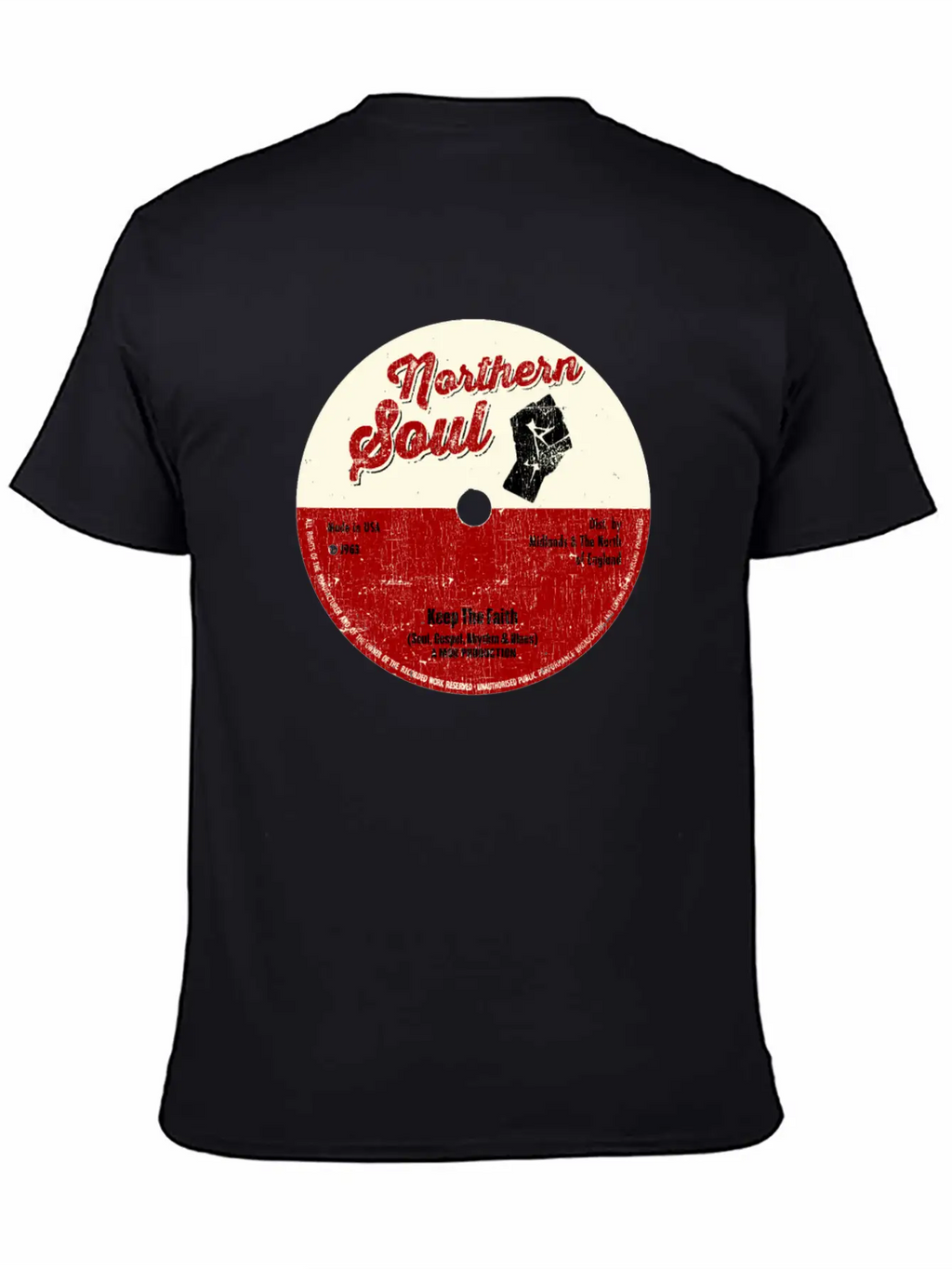 Northern Soul Design - Keep The Faith Tee - Mod Classic Cotton Tee – Unisex Comfort For Any Season