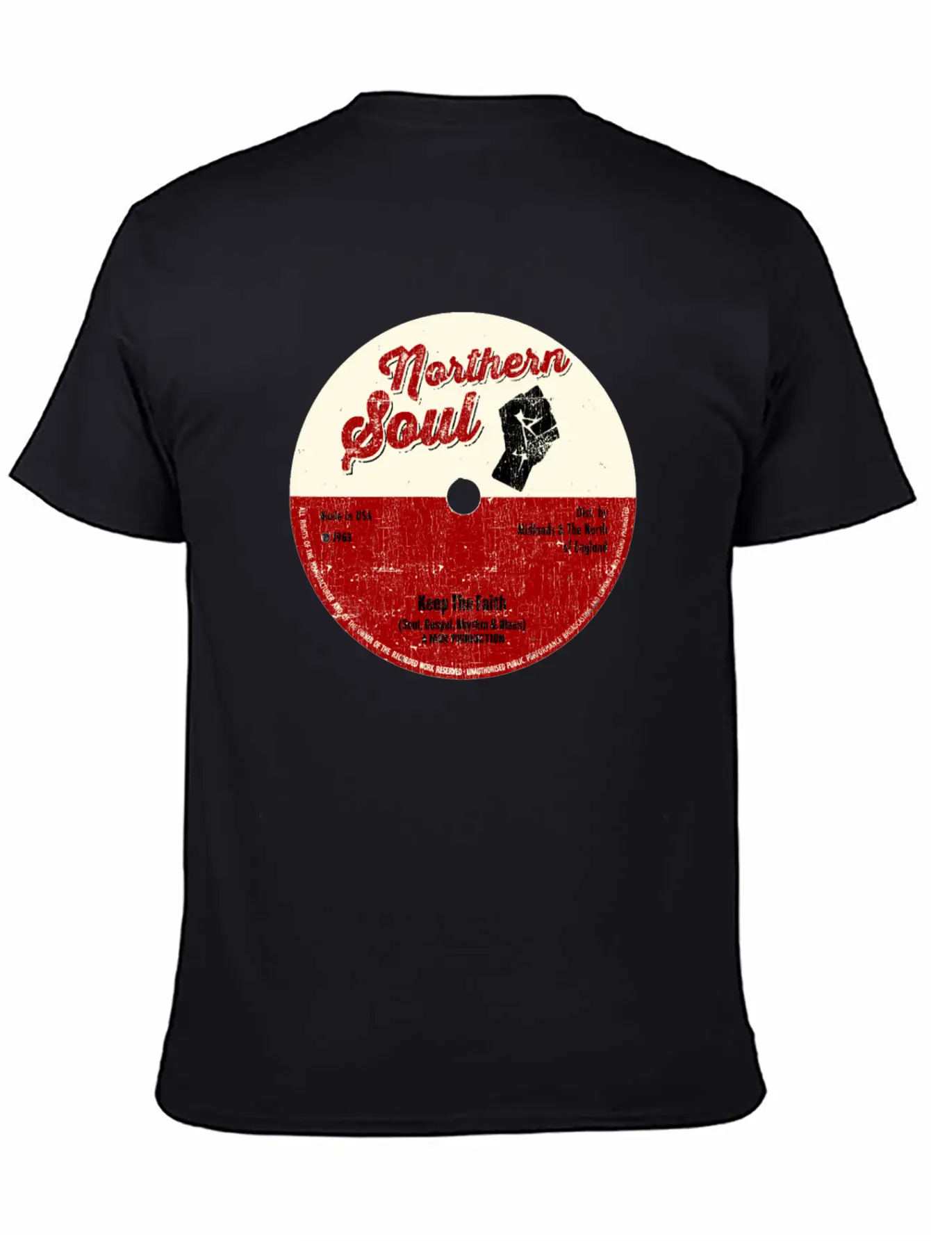 Northern Soul Design - Keep The Faith Tee - Mod Classic Cotton Tee – Unisex Comfort For Any Season