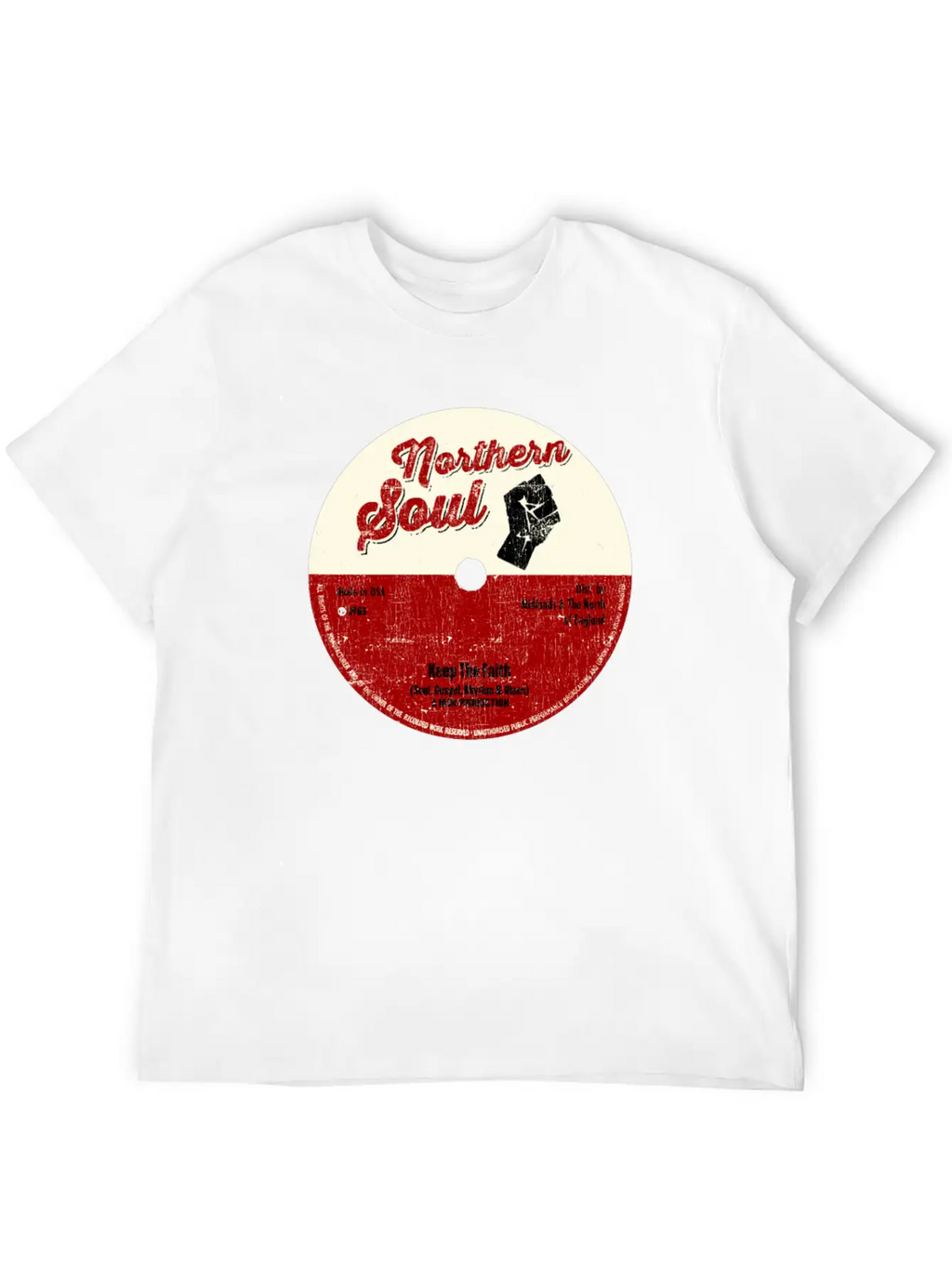 Northern Soul Design - Keep The Faith Tee - Mod Classic Cotton Tee – Unisex Comfort For Any Season