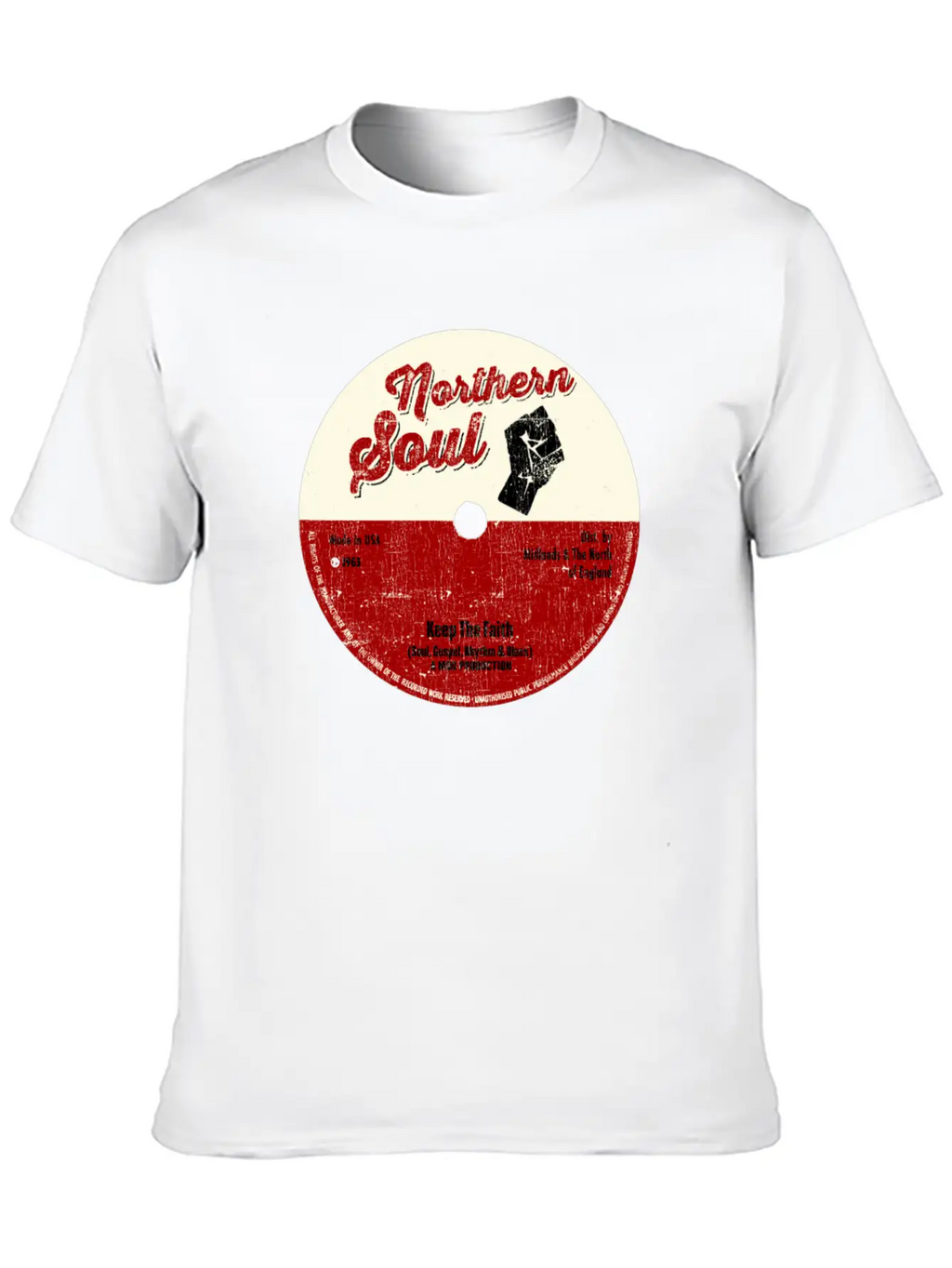Northern Soul Design - Keep The Faith Tee - Mod Classic Cotton Tee – Unisex Comfort For Any Season