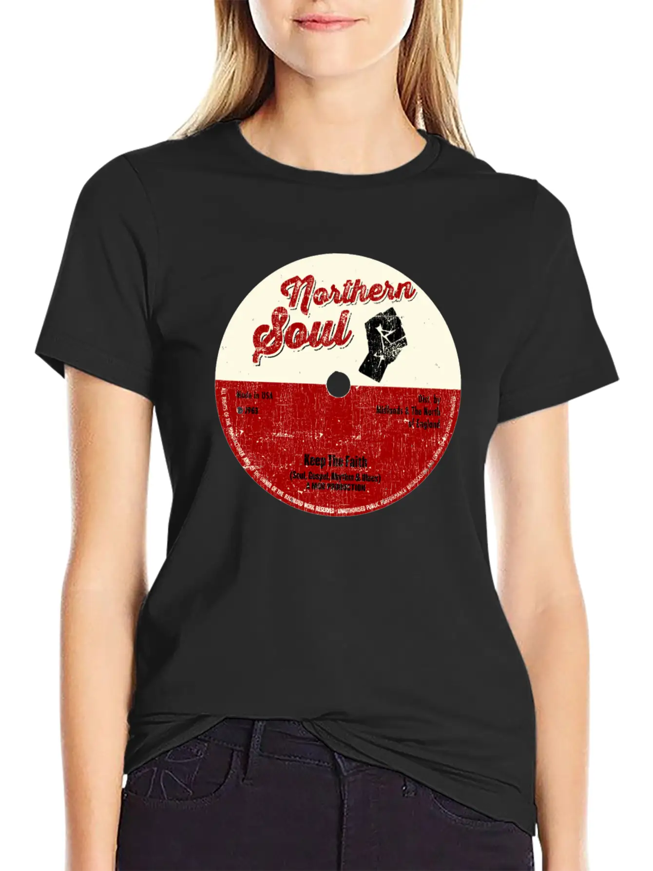 Northern Soul Design - Keep The Faith Tee - Mod Classic Cotton Tee – Unisex Comfort For Any Season