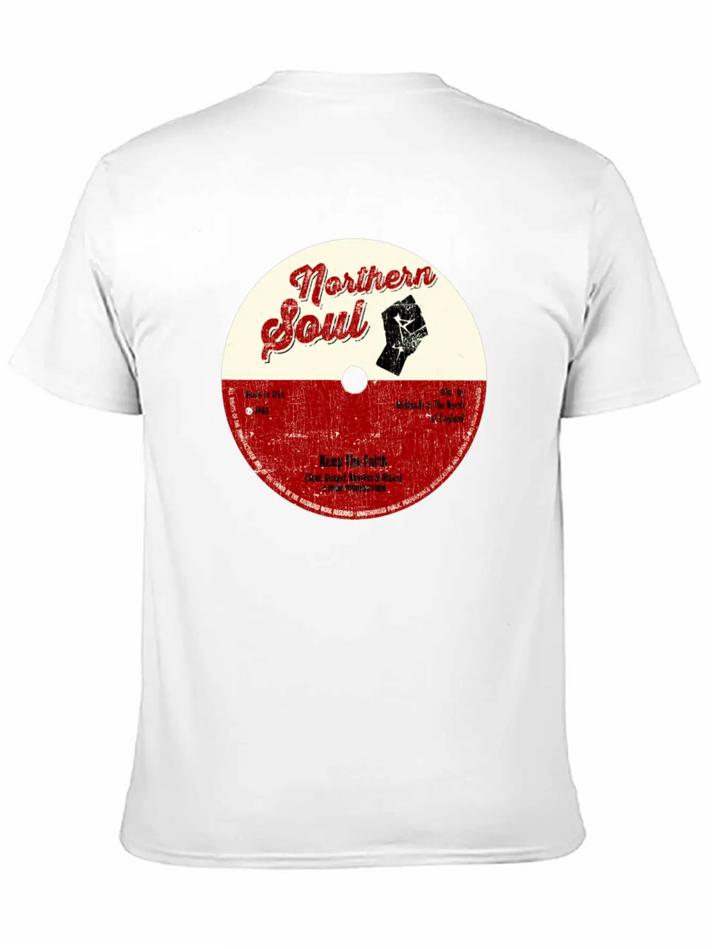 Northern Soul Design - Keep The Faith Tee - Mod Classic Cotton Tee – Unisex Comfort For Any Season