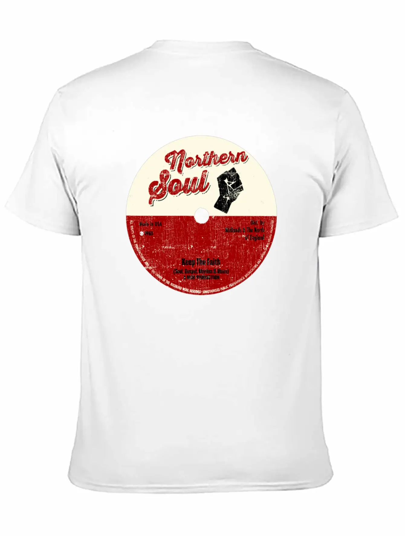 Northern Soul Design - Keep The Faith Tee - Mod Classic Cotton Tee – Unisex Comfort For Any Season